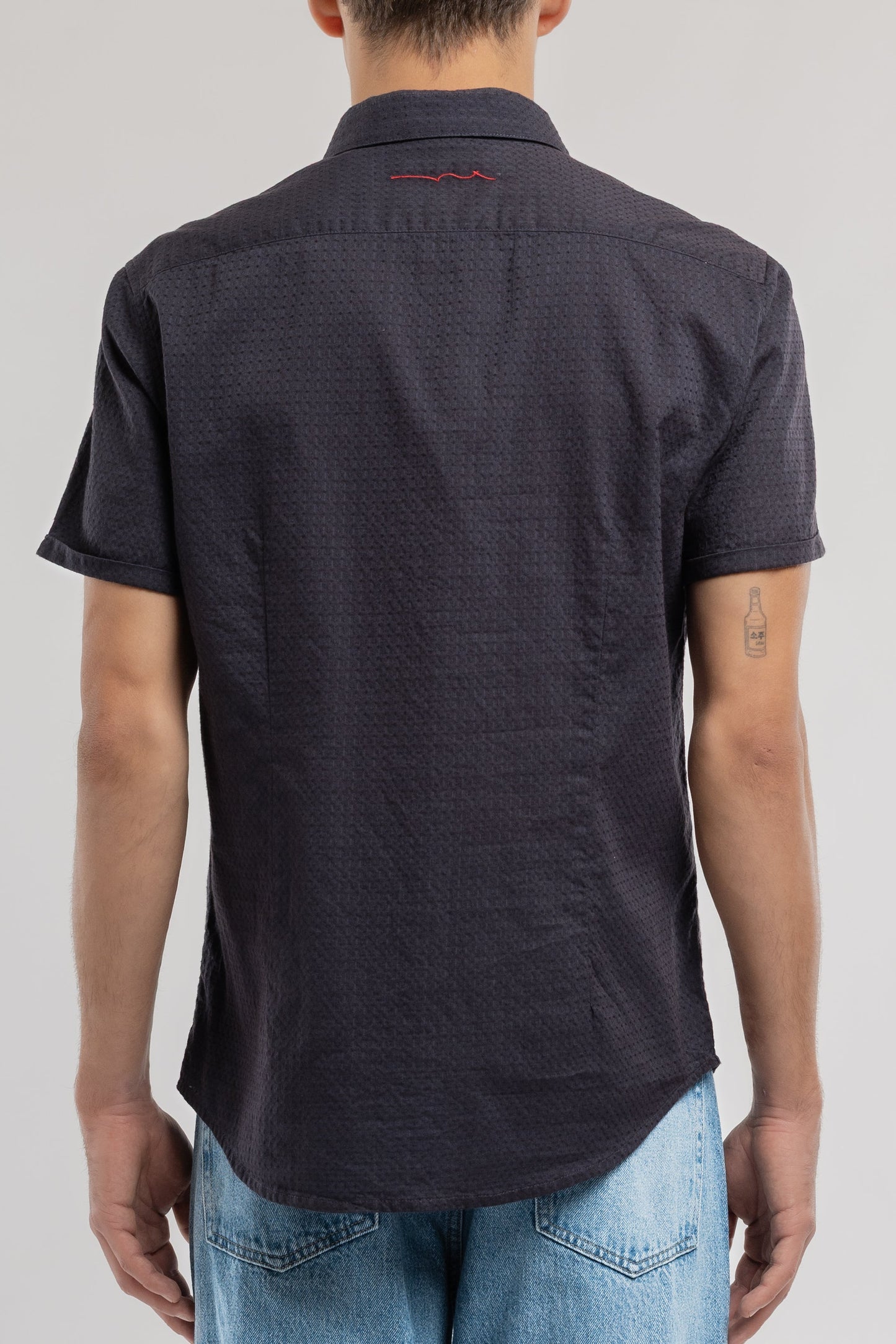 Chemise CUT 2 MC DARK NAVY - Teddy Smith