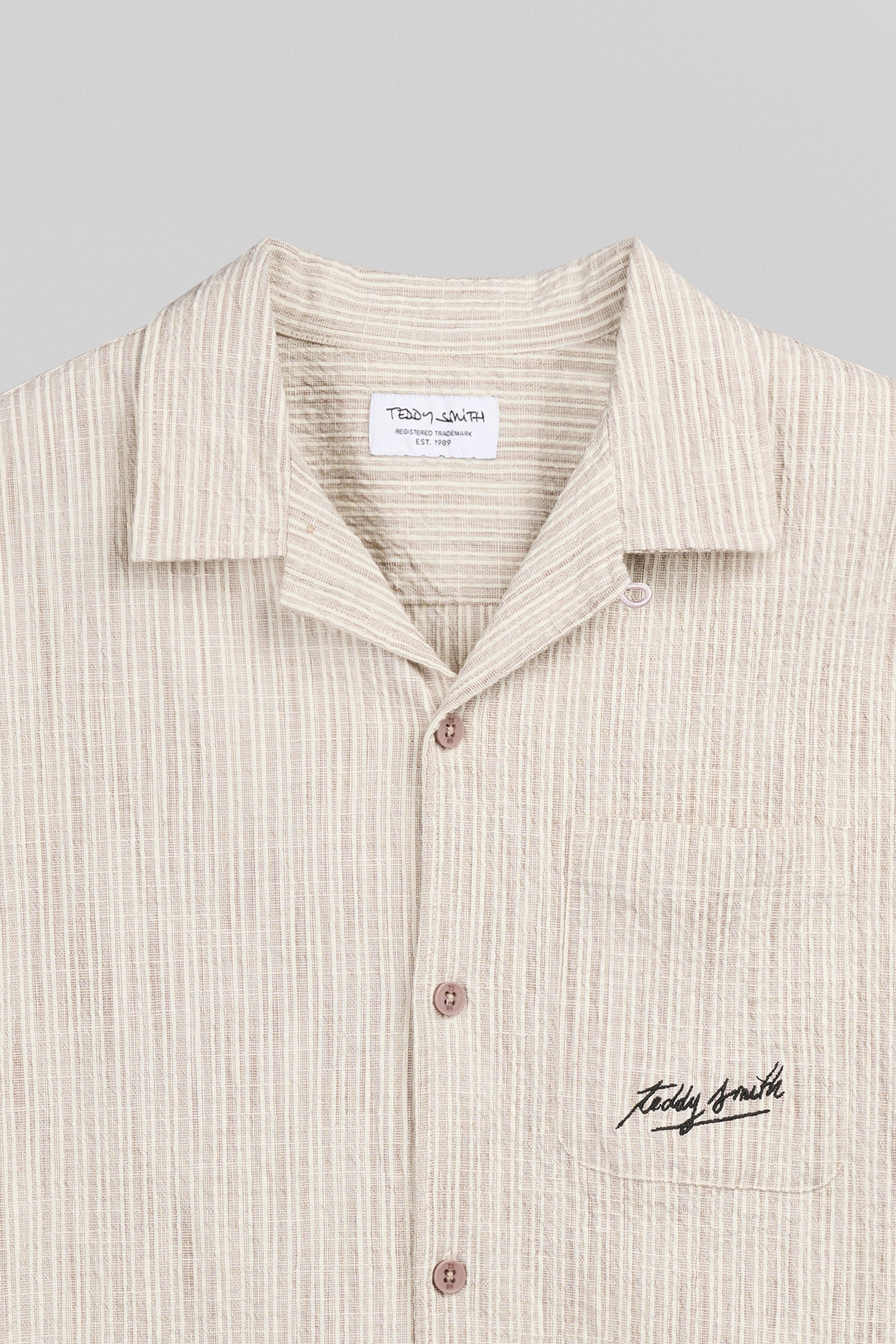 Chemise décontractée C-ELVIS MC WORKER BEIGE - Teddy Smith
