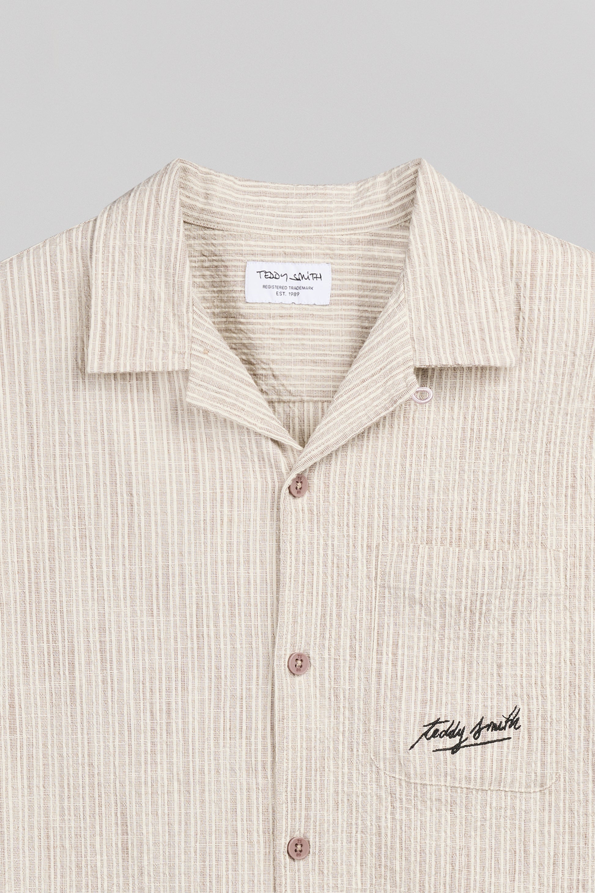 Chemise décontractée C-ELVIS MC WORKER BEIGE - Teddy Smith