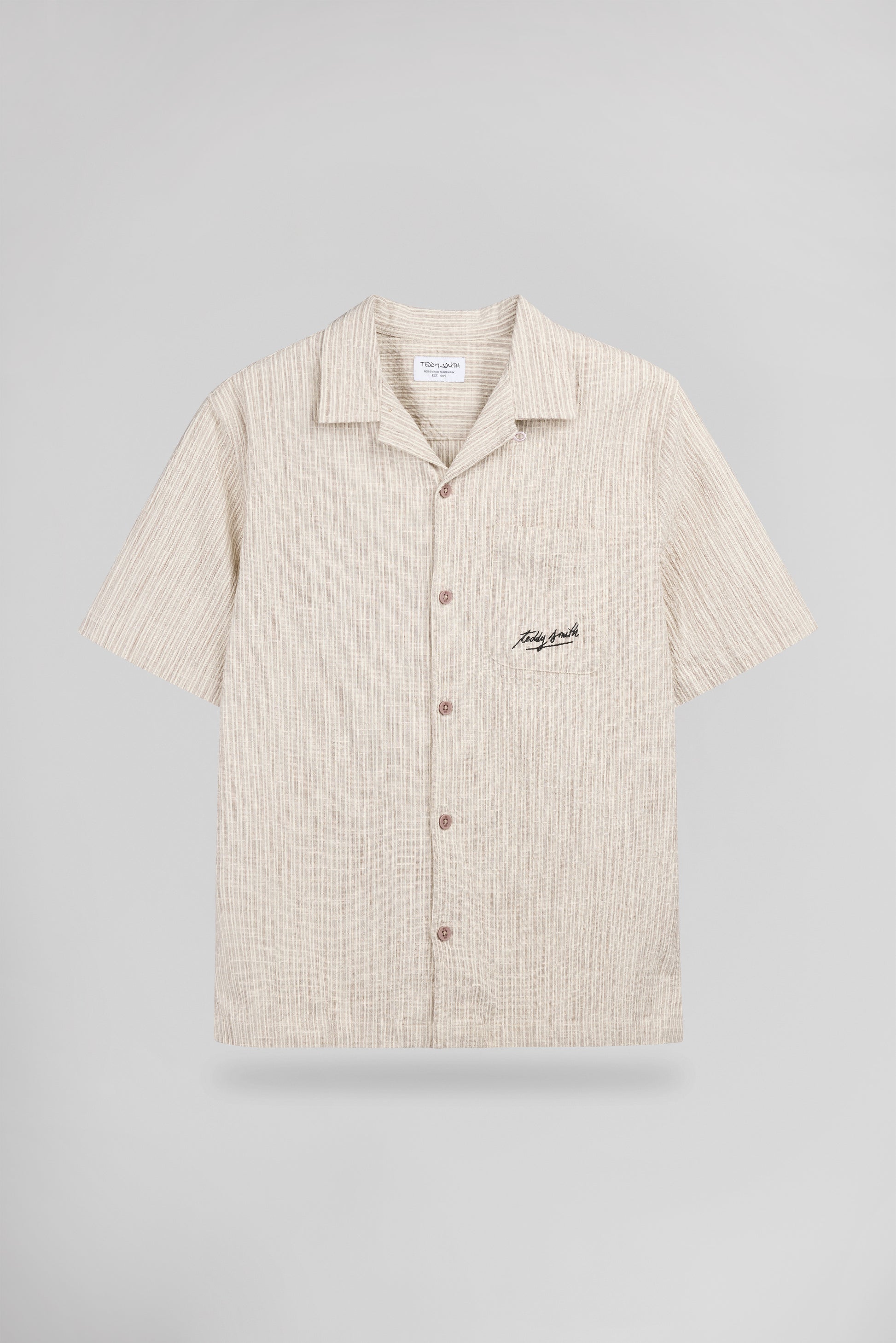 Chemise décontractée C-ELVIS MC WORKER BEIGE - Teddy Smith