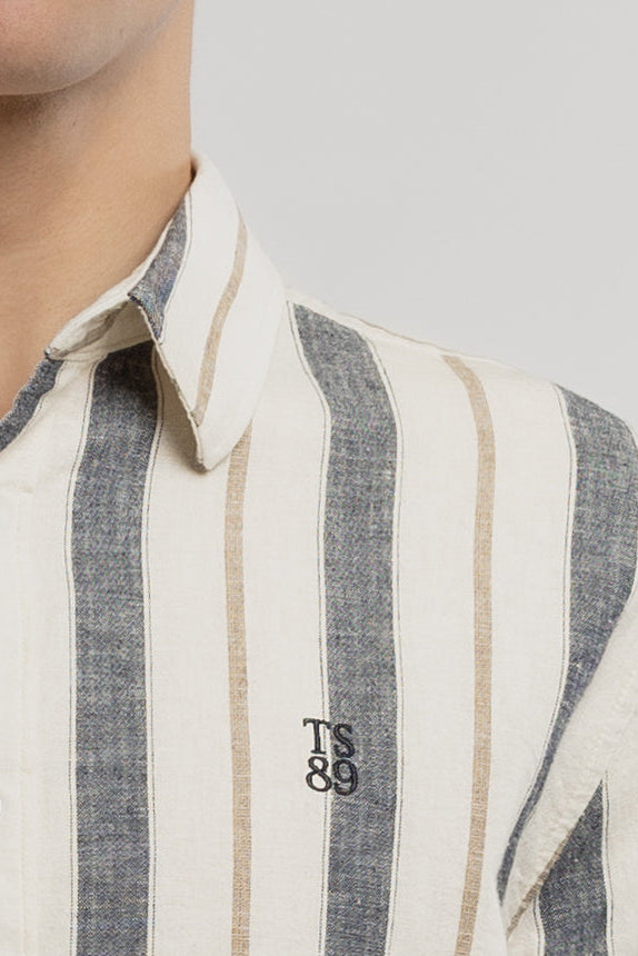 Chemise C-DARIUS ML DARK NAVY - Teddy Smith