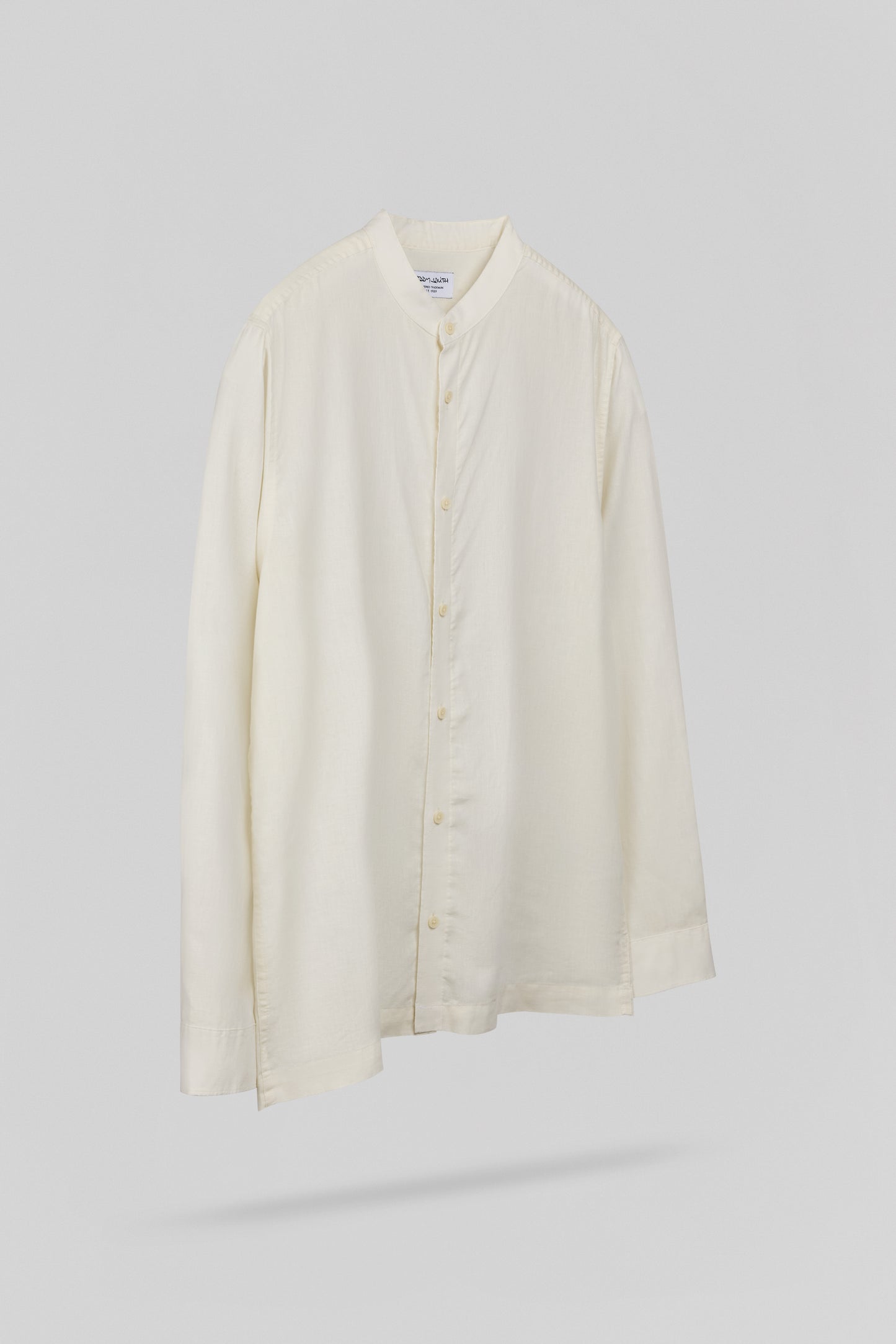 Chemise lin col mao C-JORD ML CREAM