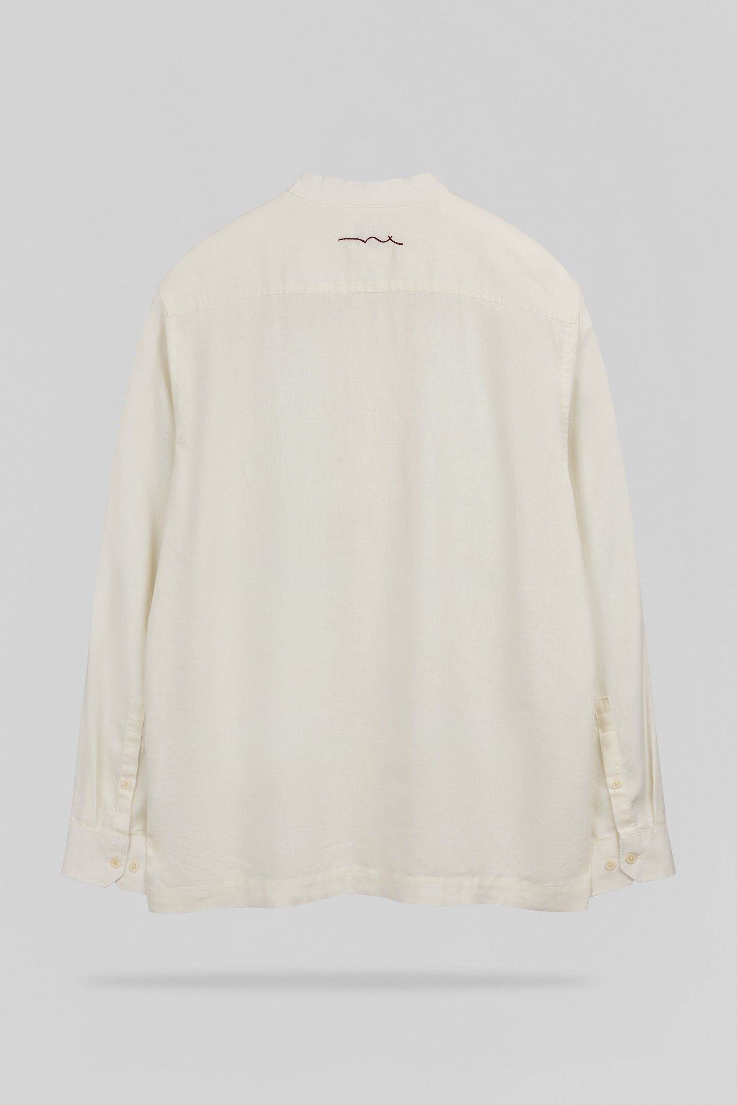Chemise lin col mao C-JORD ML CREAM