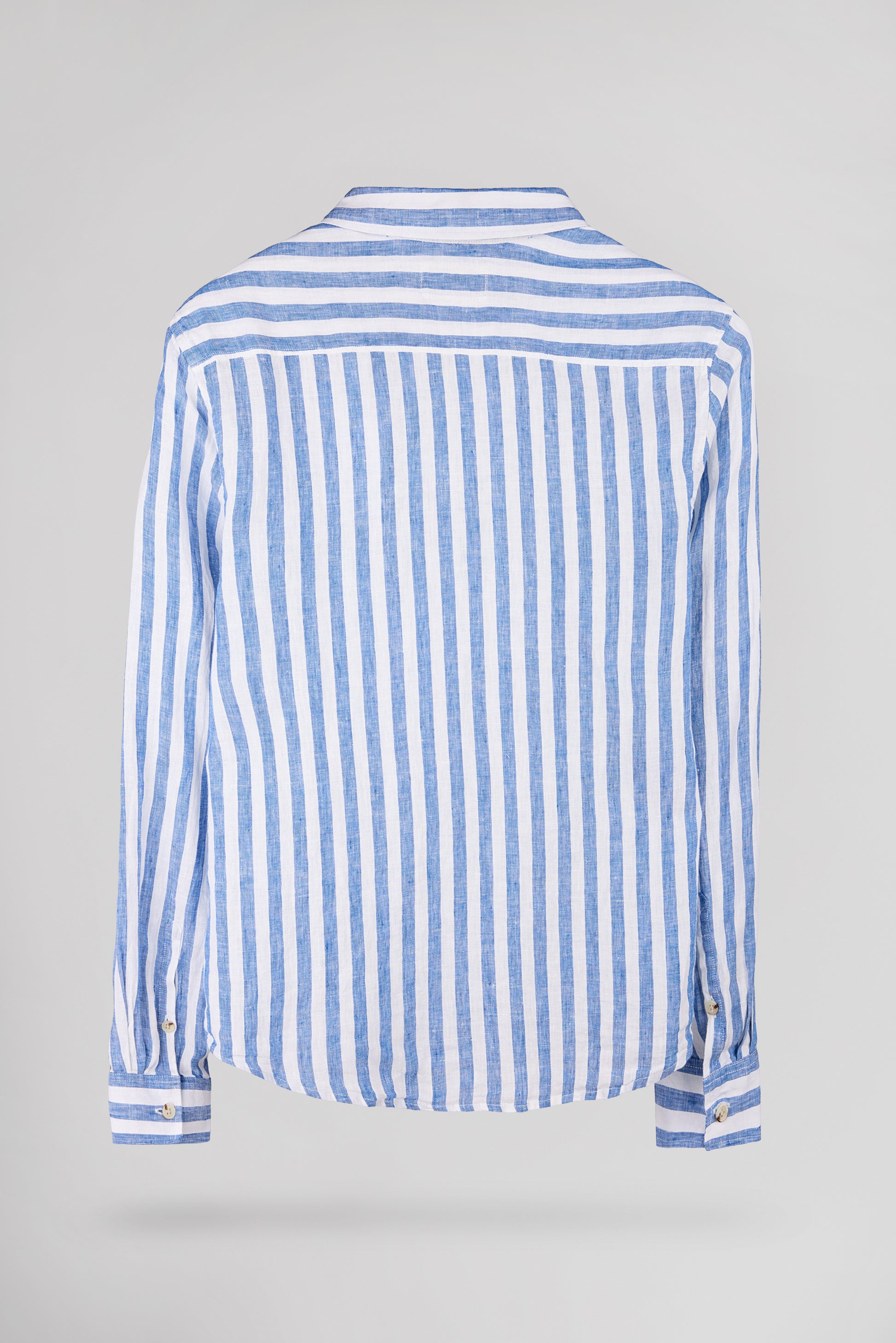 Chemise C-LINEN STRIPE INTENSE BLUE - Teddy Smith