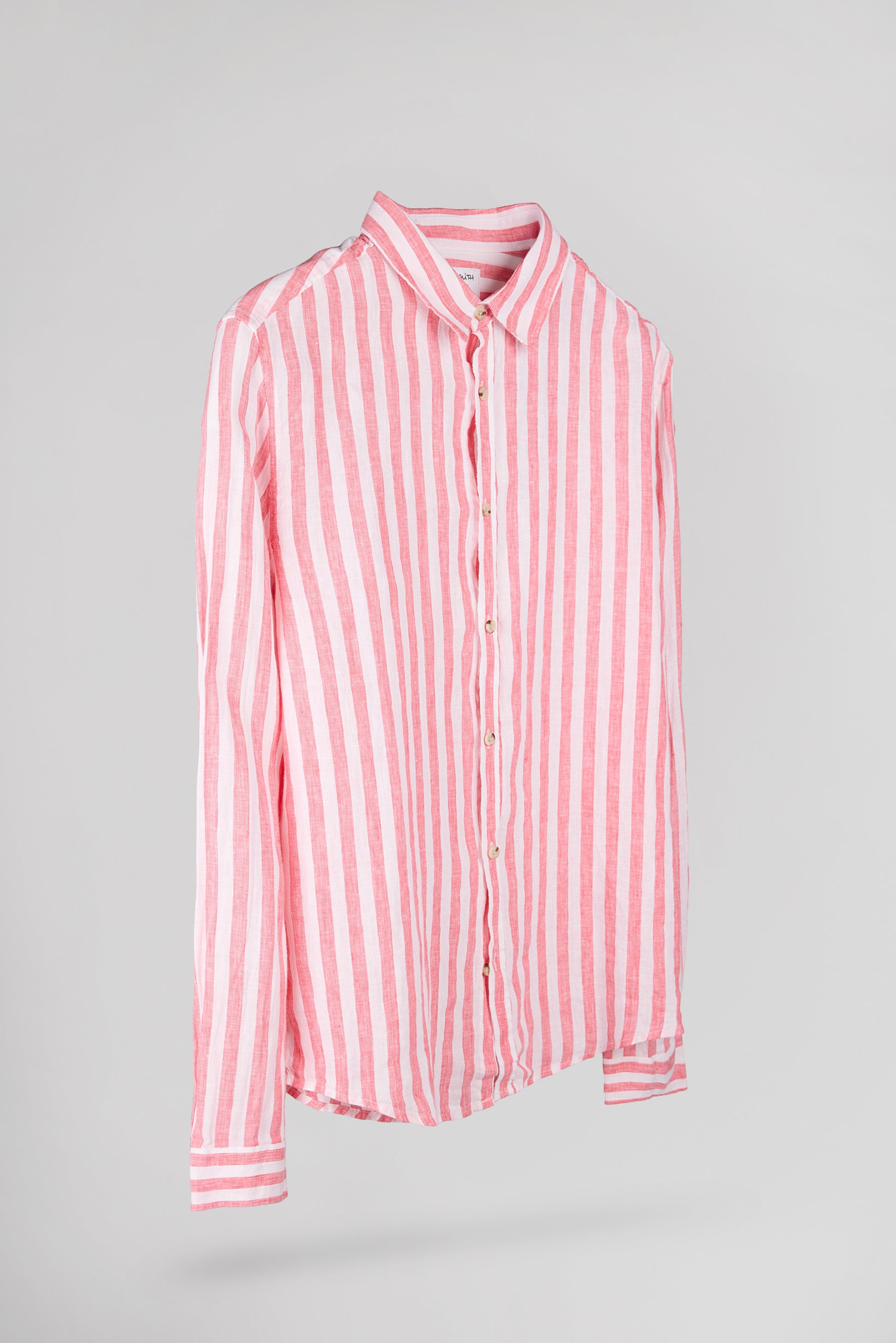 Chemise C-LINEN STRIPE POP CORAL - Teddy Smith