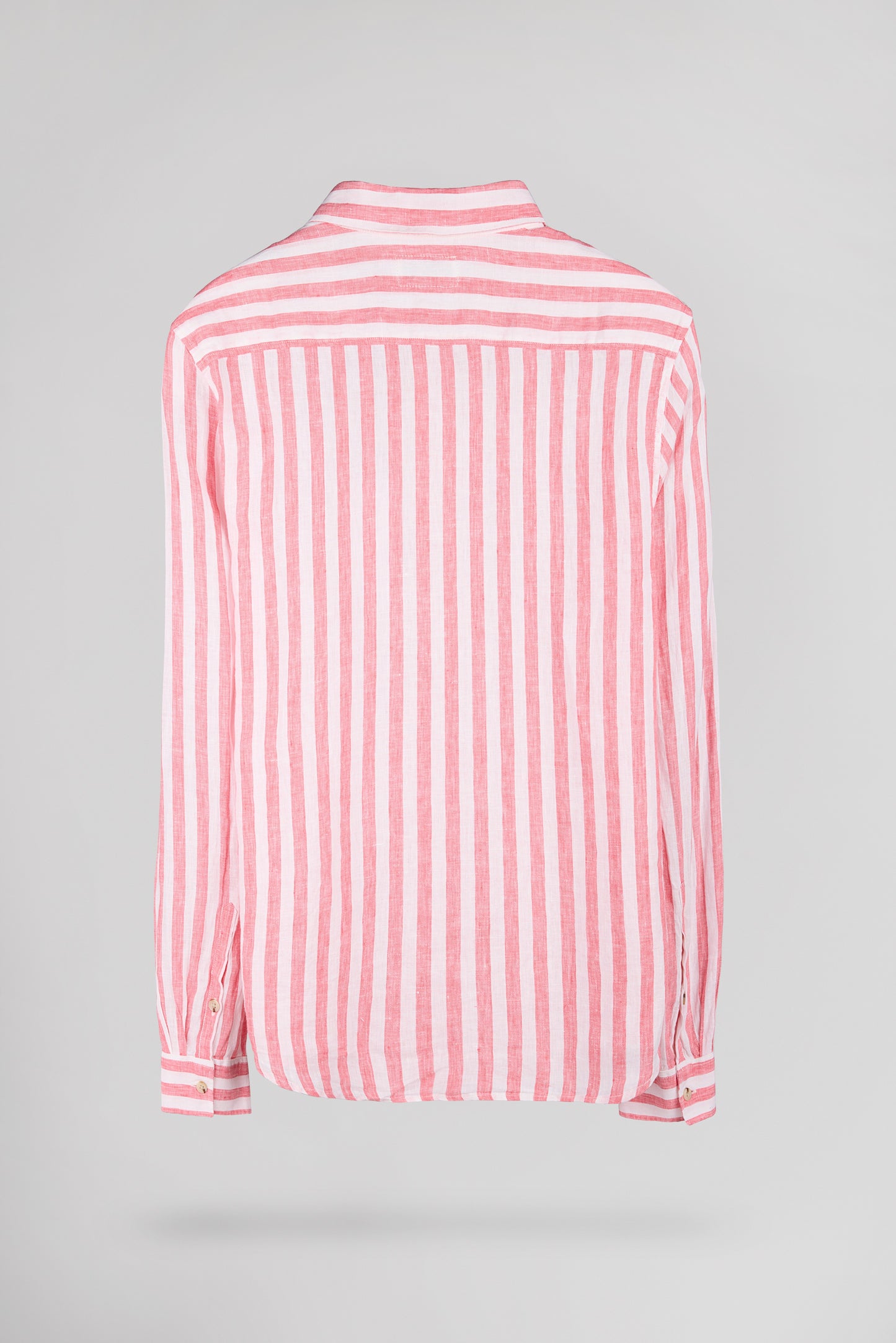Chemise C-LINEN STRIPE POP CORAL - Teddy Smith