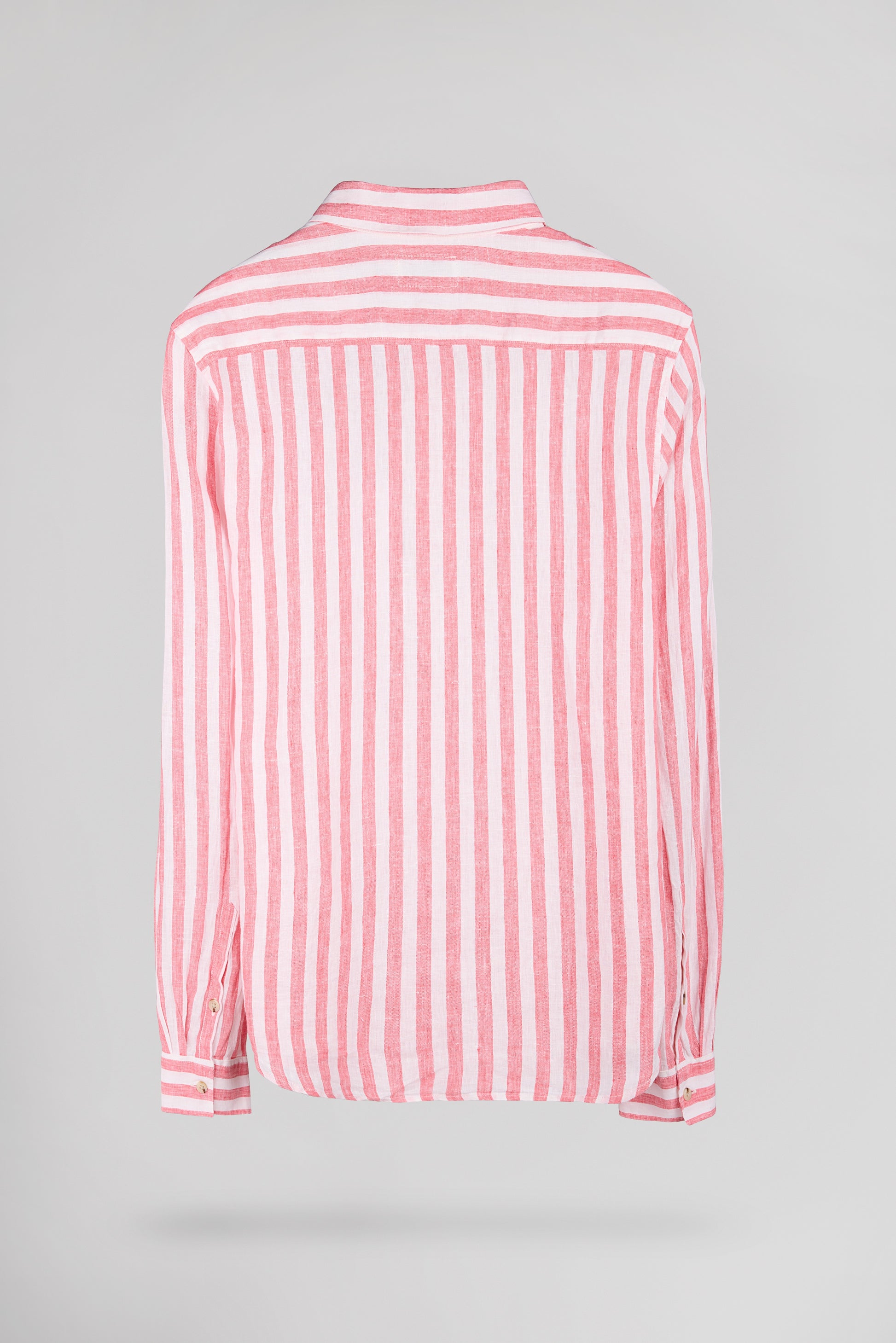 Chemise C-LINEN STRIPE POP CORAL - Teddy Smith