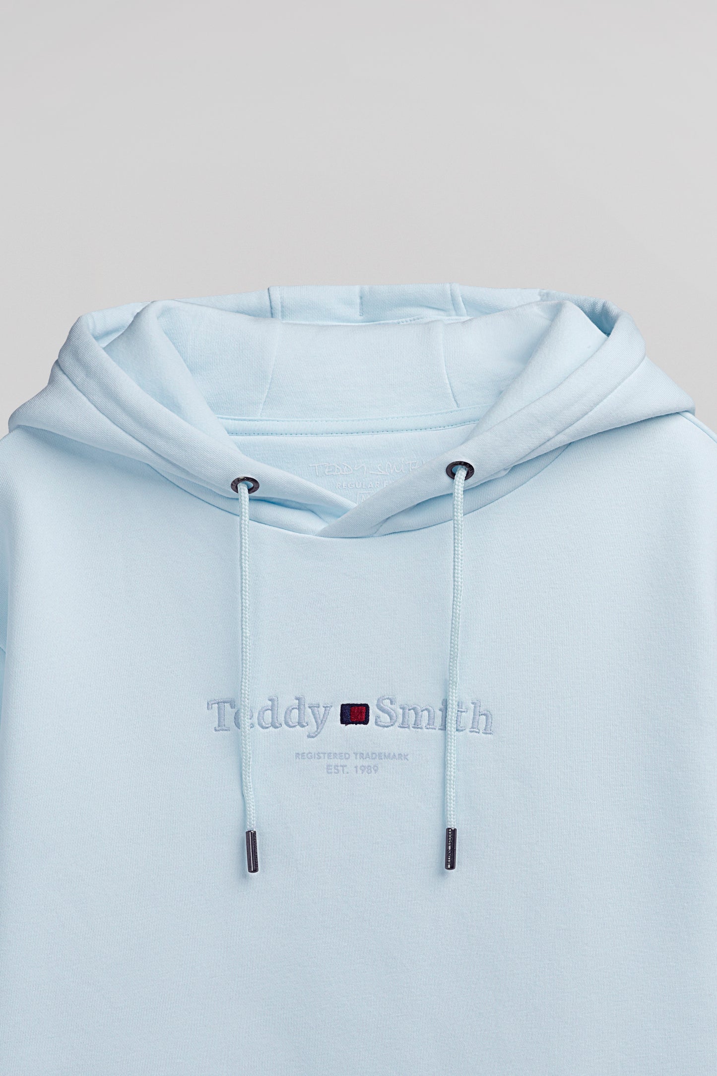Sweat à capuche S-JIM HOODY PASTEL BLUE - Teddy Smith