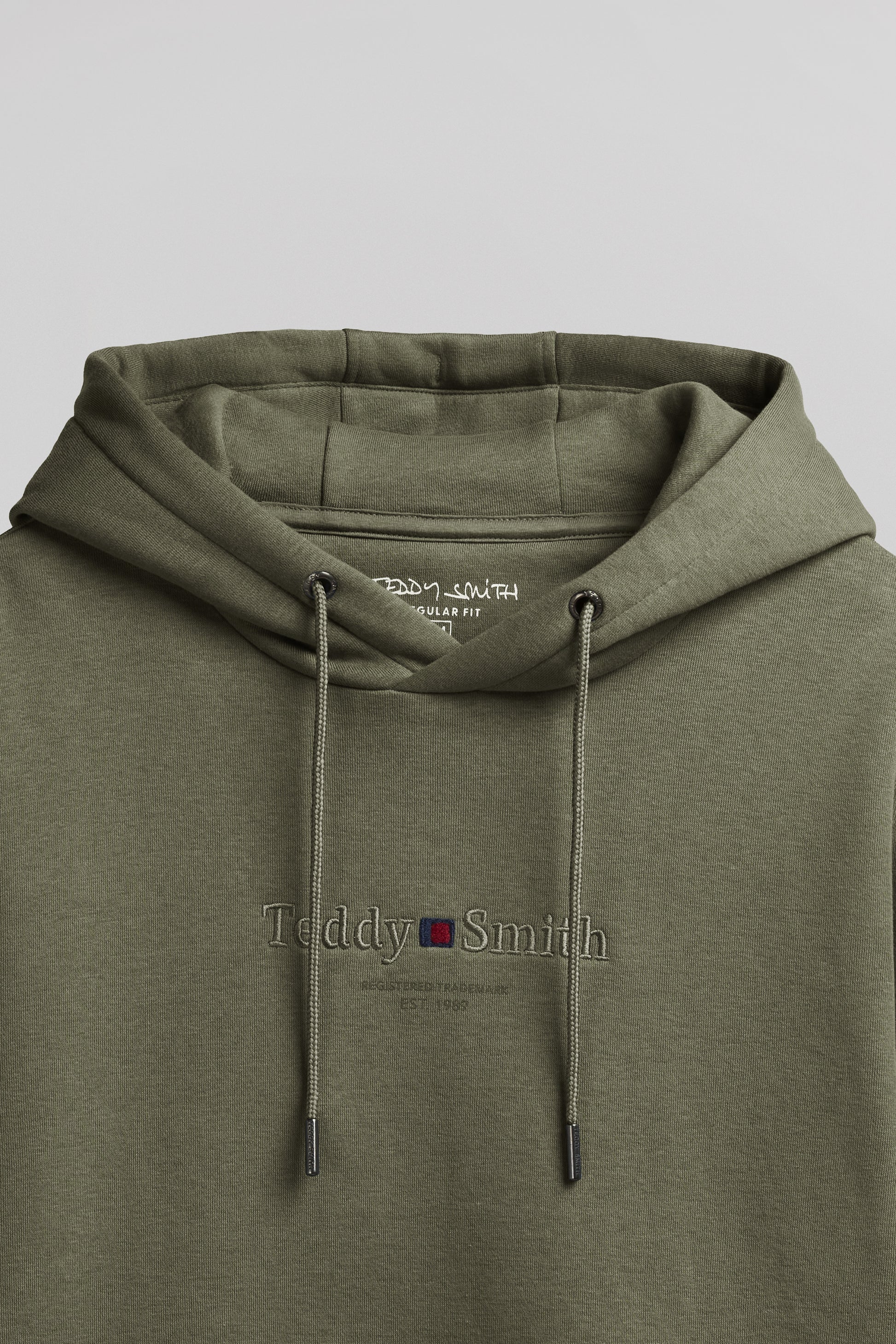 Sweat à capuche S-JIM HOODY DUSTY KAKI - Teddy Smith