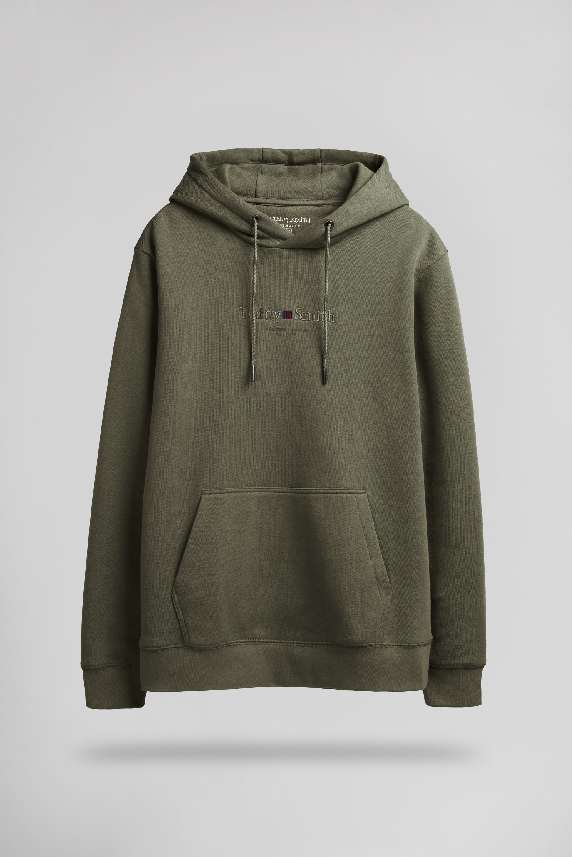 Sweat à capuche S-JIM HOODY DUSTY KAKI - Teddy Smith