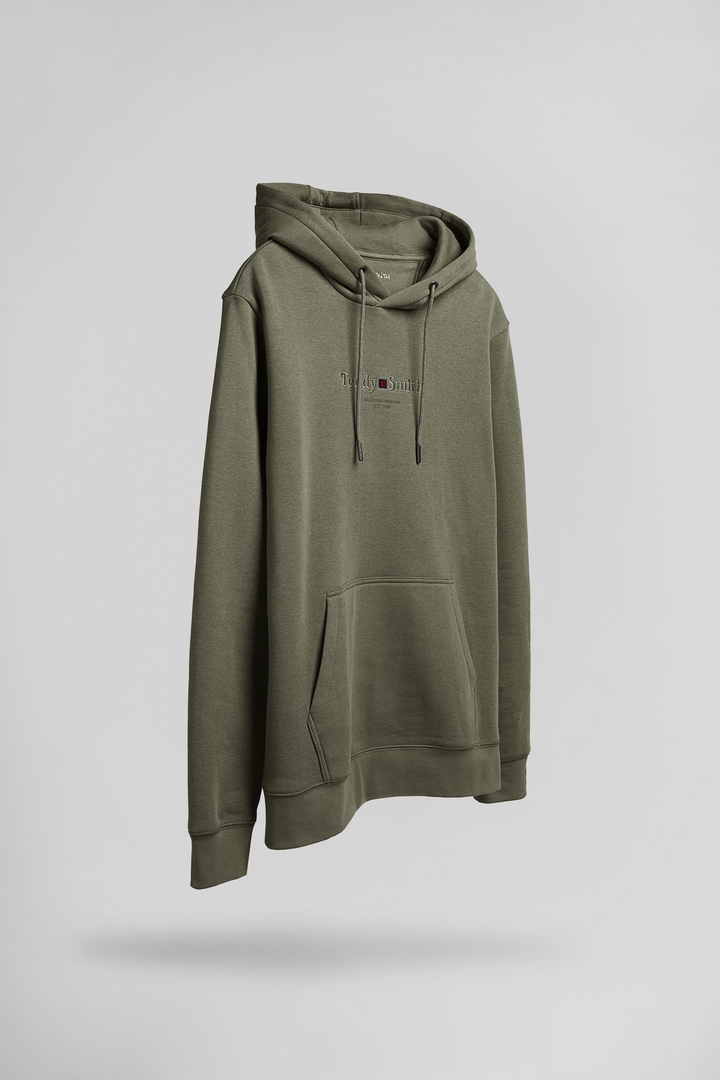 Sweat à capuche S-JIM HOODY DUSTY KAKI - Teddy Smith