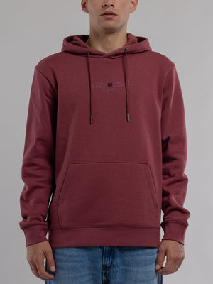 Sweat S-JIM HOODY FRAMBOISE FONCE - Teddy Smith