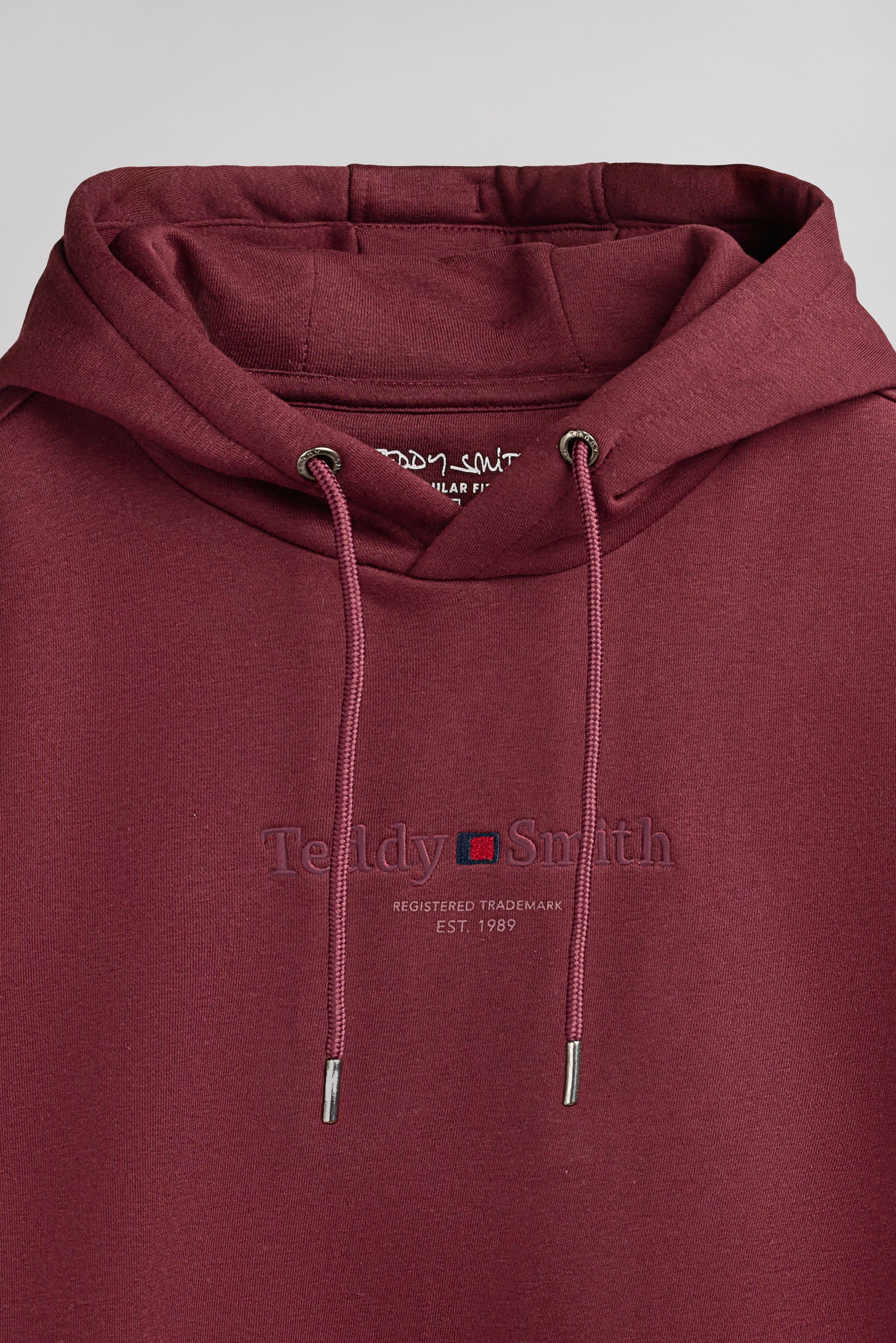 Sweat S-JIM HOODY FRAMBOISE FONCE - Teddy Smith