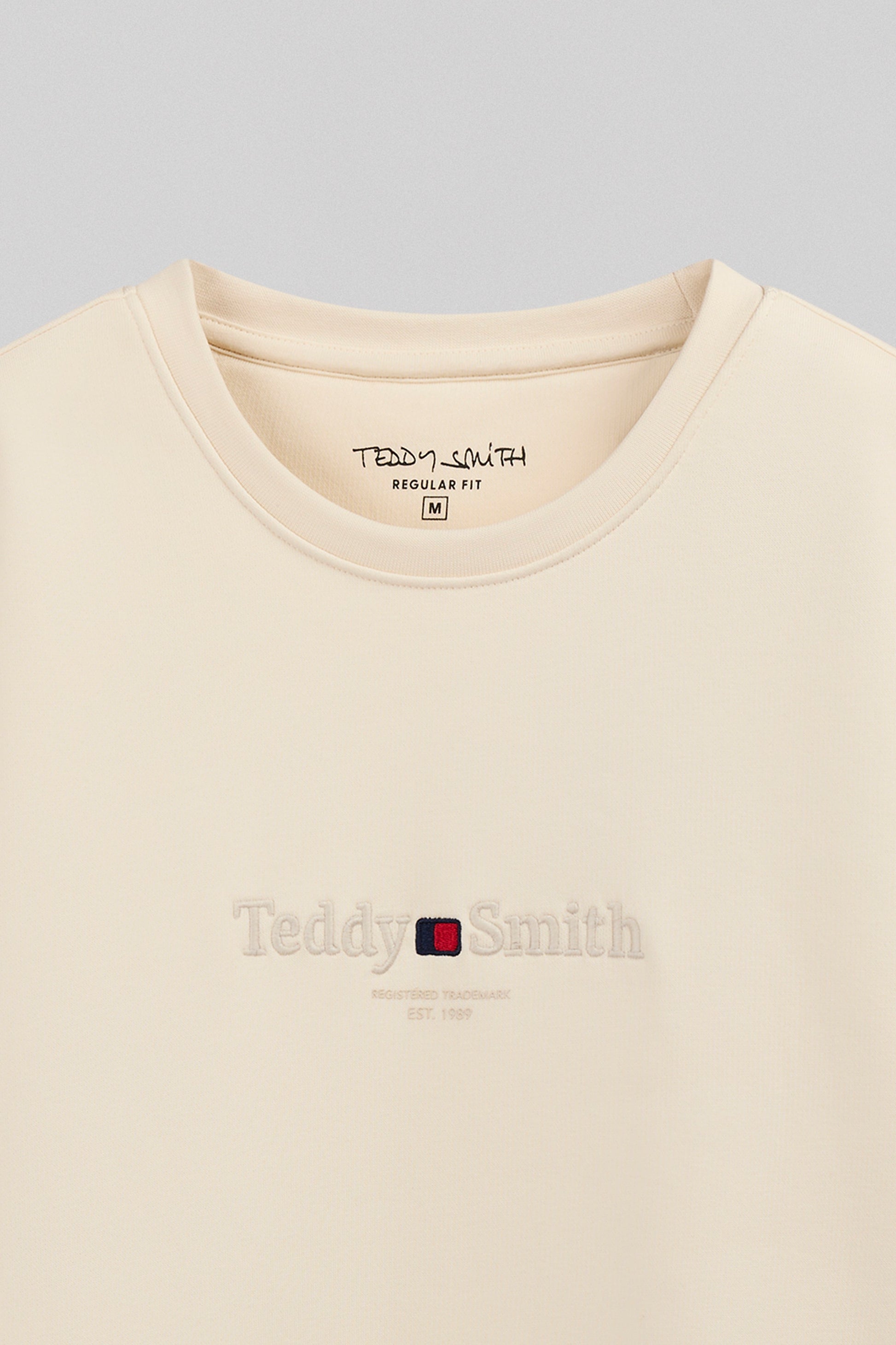 Sweat ras-du-cou S-JIM RC NATUREL - Teddy Smith