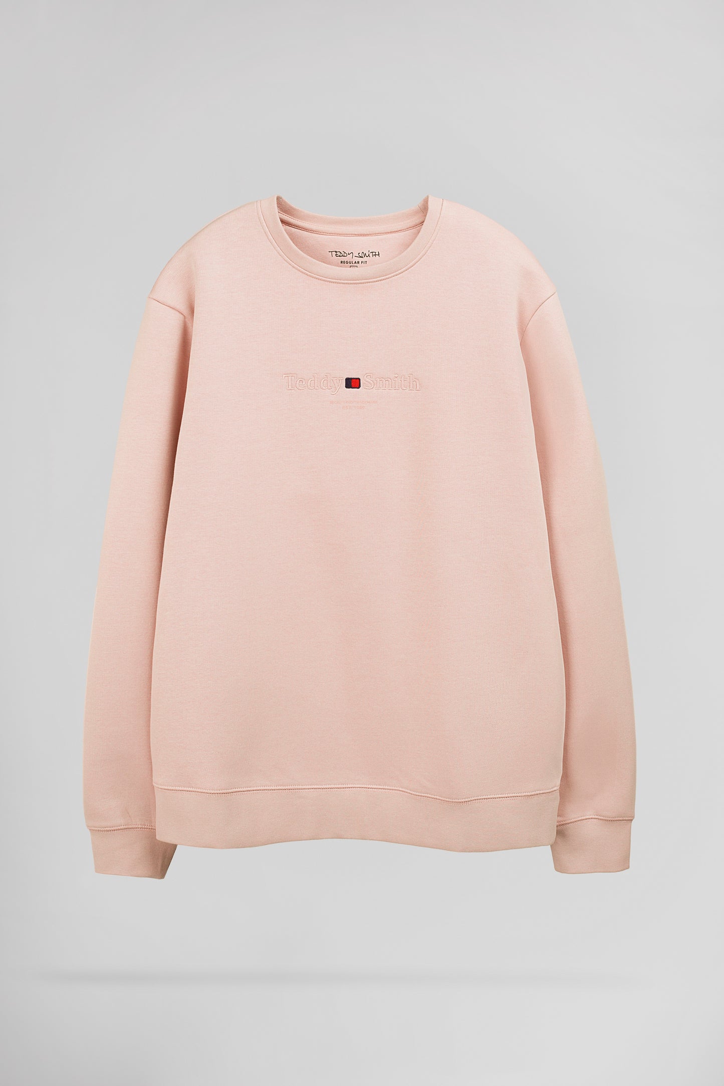 Sweat ras-du-cou S-JIM RC ROSE PASTEL - Teddy Smith