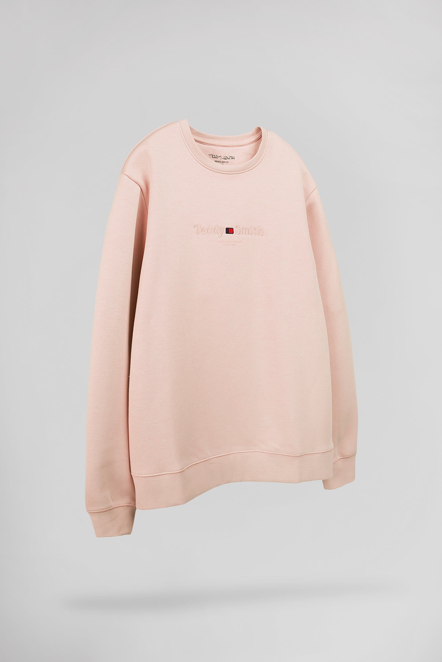 Sweat ras-du-cou S-JIM RC ROSE PASTEL - Teddy Smith