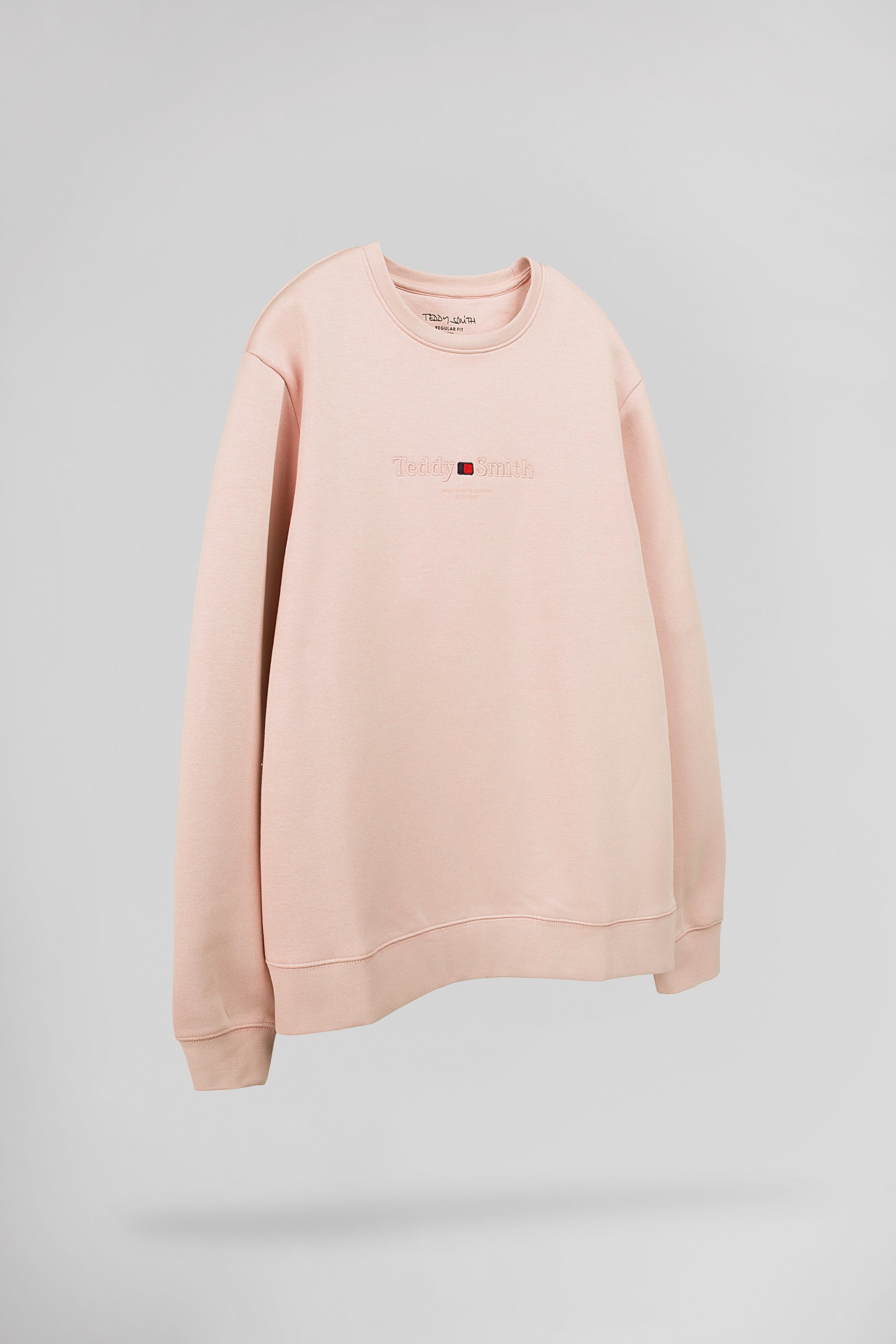 Sweat ras-du-cou S-JIM RC ROSE PASTEL - Teddy Smith