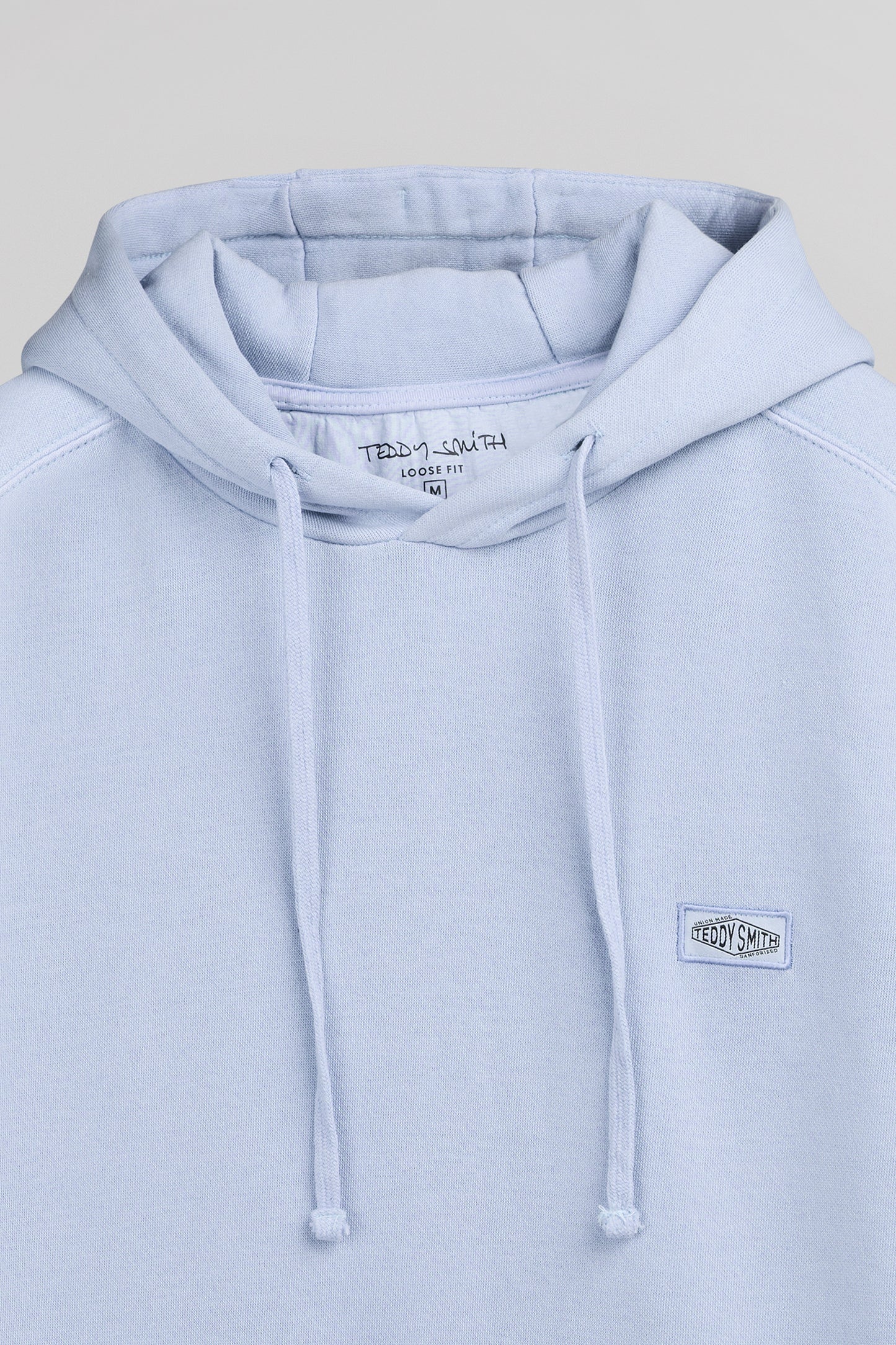 Sweat à capuche ample S-NATEO HOODY PASTEL BLUE
