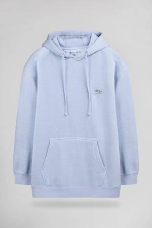 Sweat à capuche ample S-NATEO HOODY PASTEL BLUE