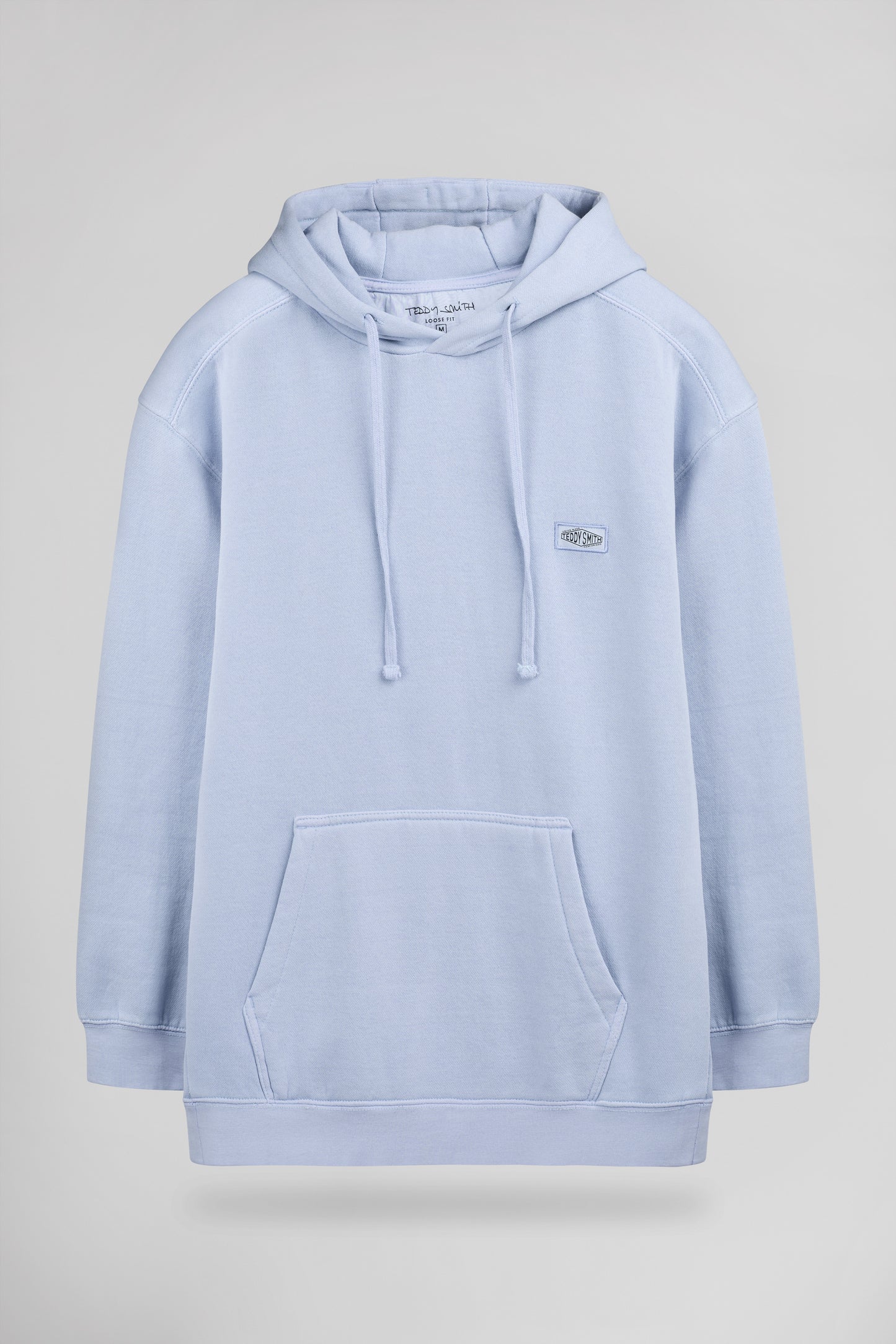 Sweat à capuche ample S-NATEO HOODY PASTEL BLUE