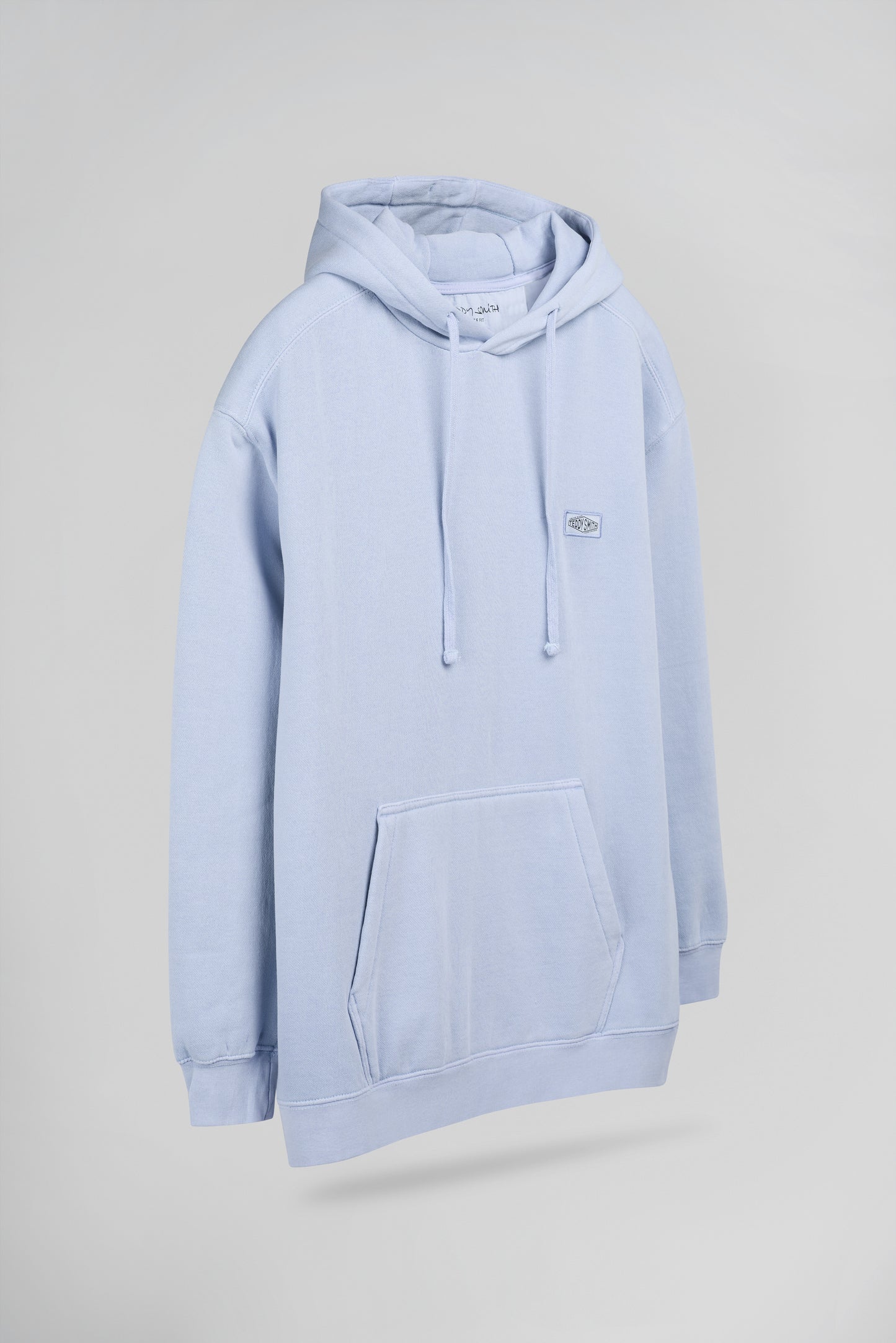 Sweat à capuche ample S-NATEO HOODY PASTEL BLUE