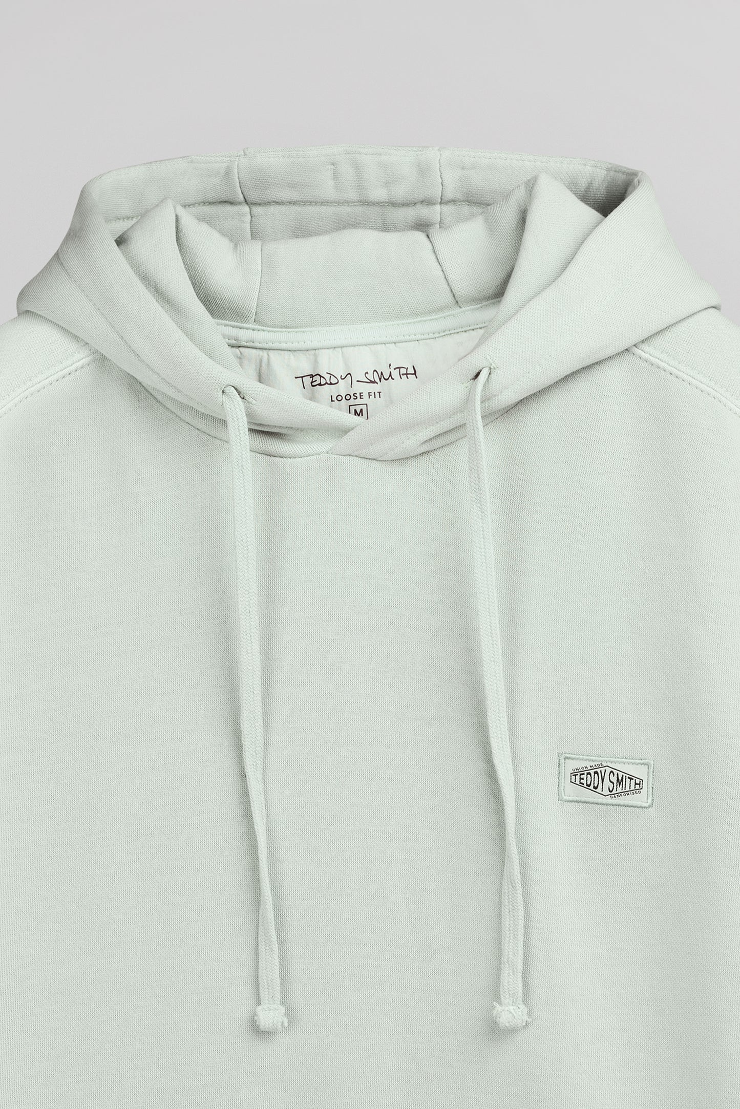 Sweat à capuche ample S-NATEO HOODY VERT SAUGE - Teddy Smith