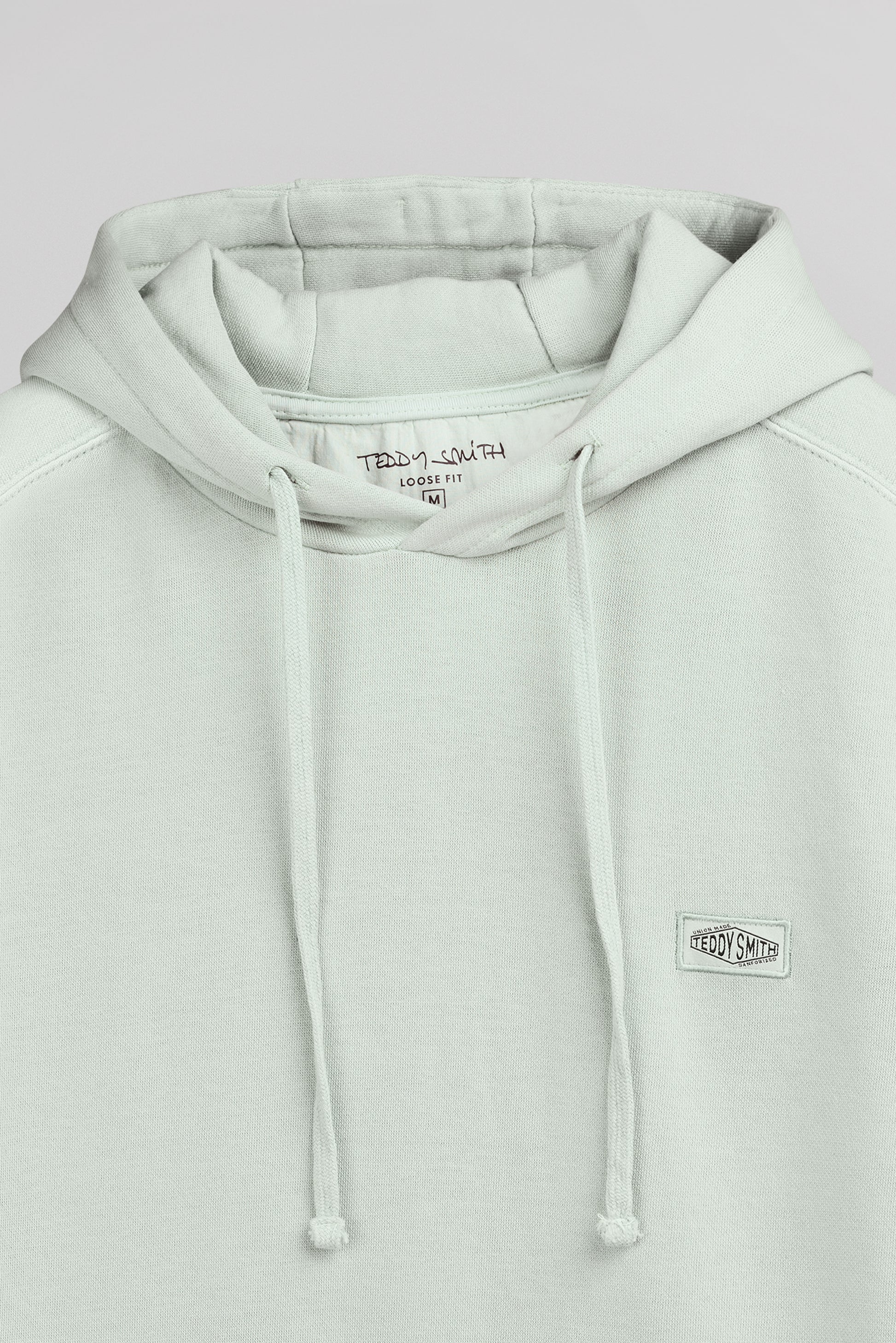 Sweat à capuche ample S-NATEO HOODY VERT SAUGE - Teddy Smith