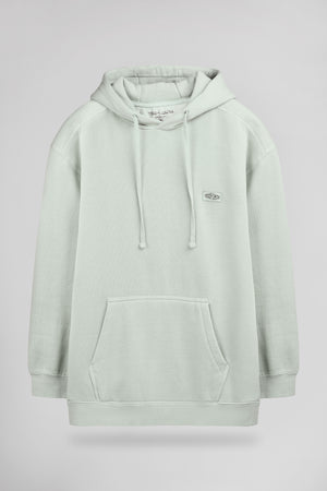 Sweat à capuche ample S-NATEO HOODY VERT SAUGE - Teddy Smith