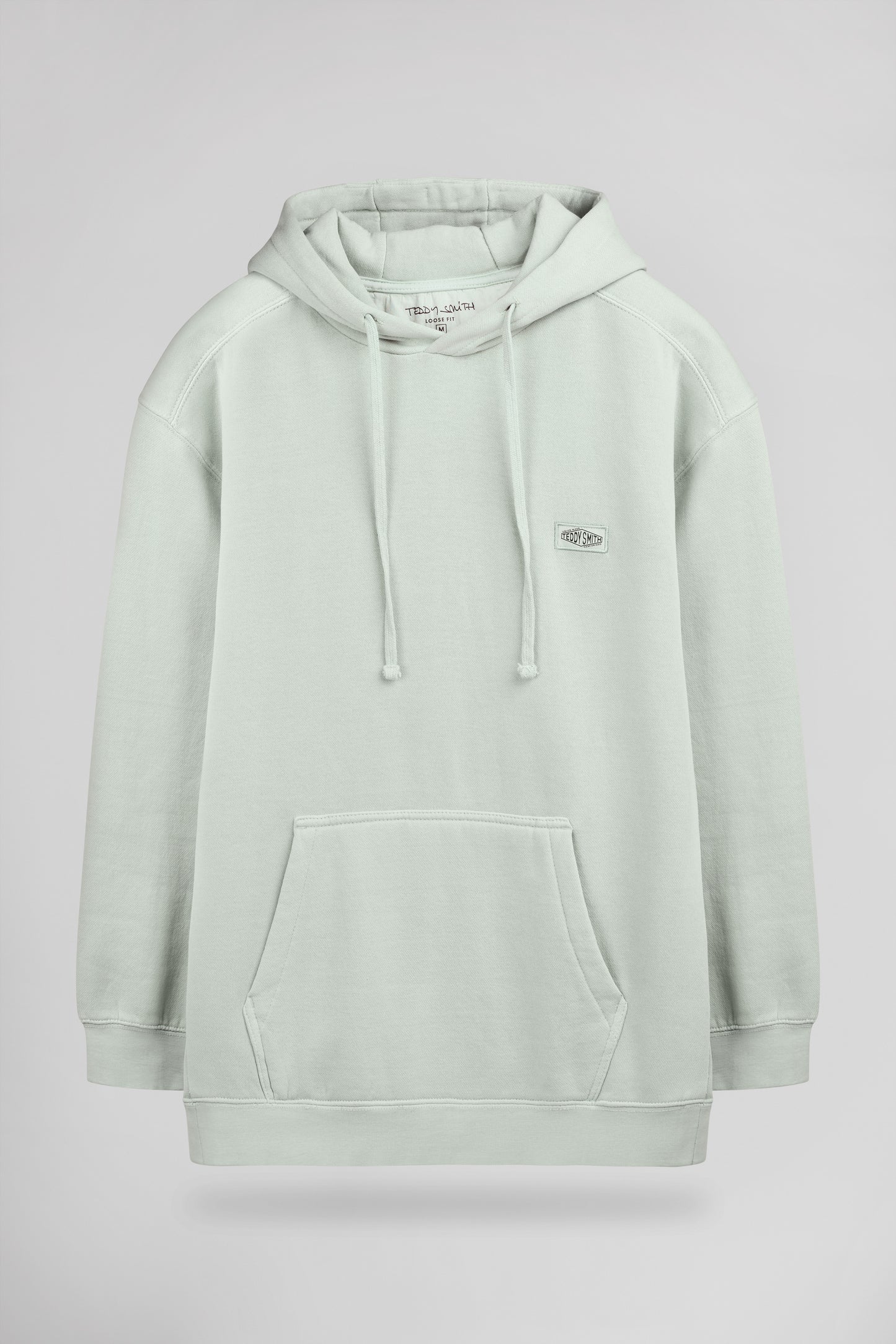 Sweat à capuche ample S-NATEO HOODY VERT SAUGE - Teddy Smith