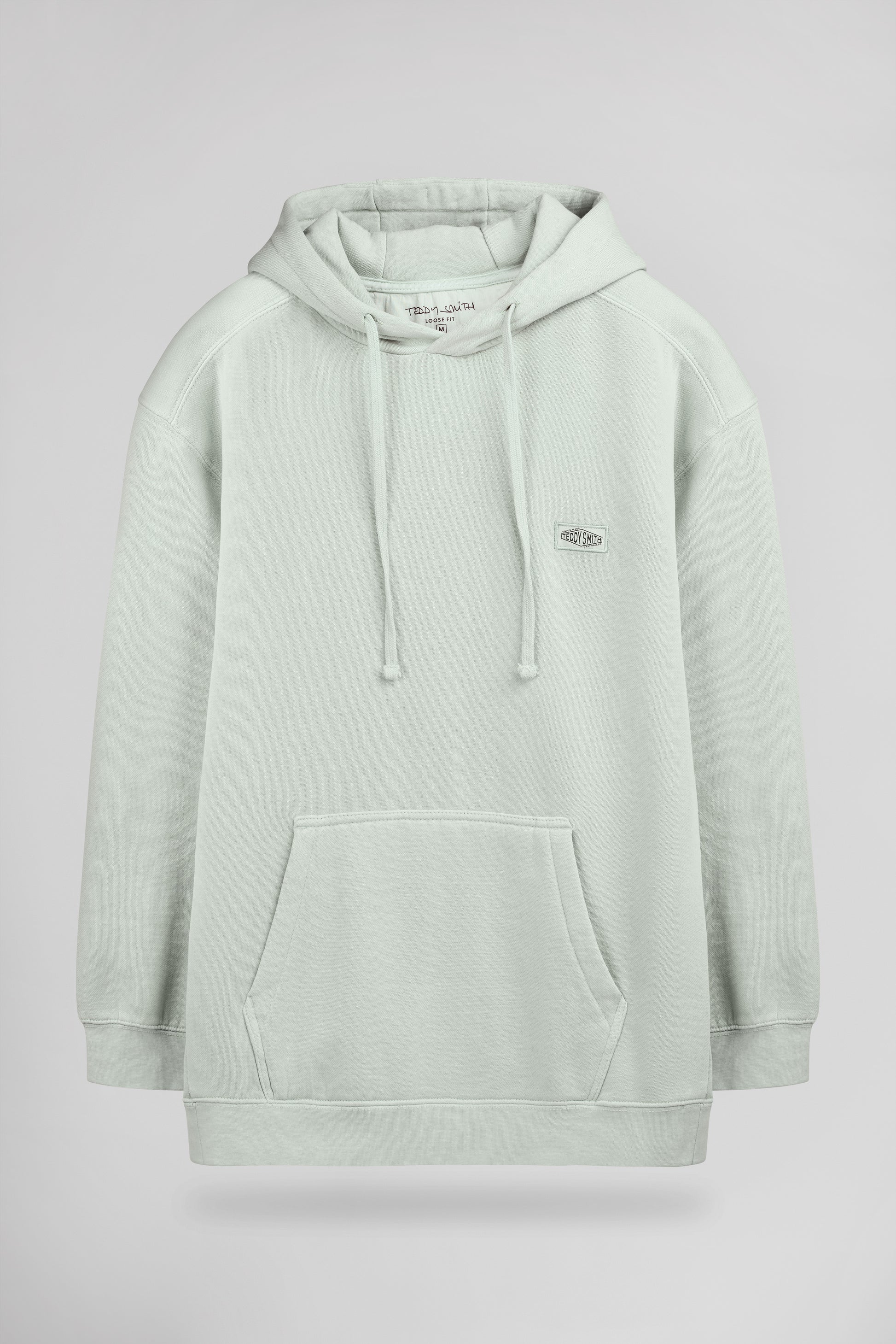 Sweat à capuche ample S-NATEO HOODY VERT SAUGE - Teddy Smith