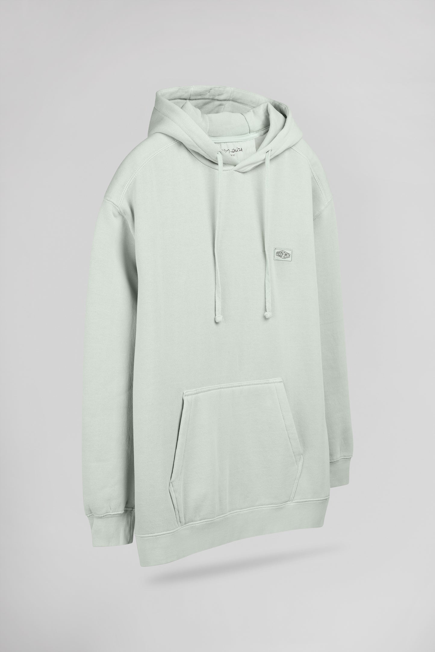 Sweat à capuche ample S-NATEO HOODY VERT SAUGE - Teddy Smith