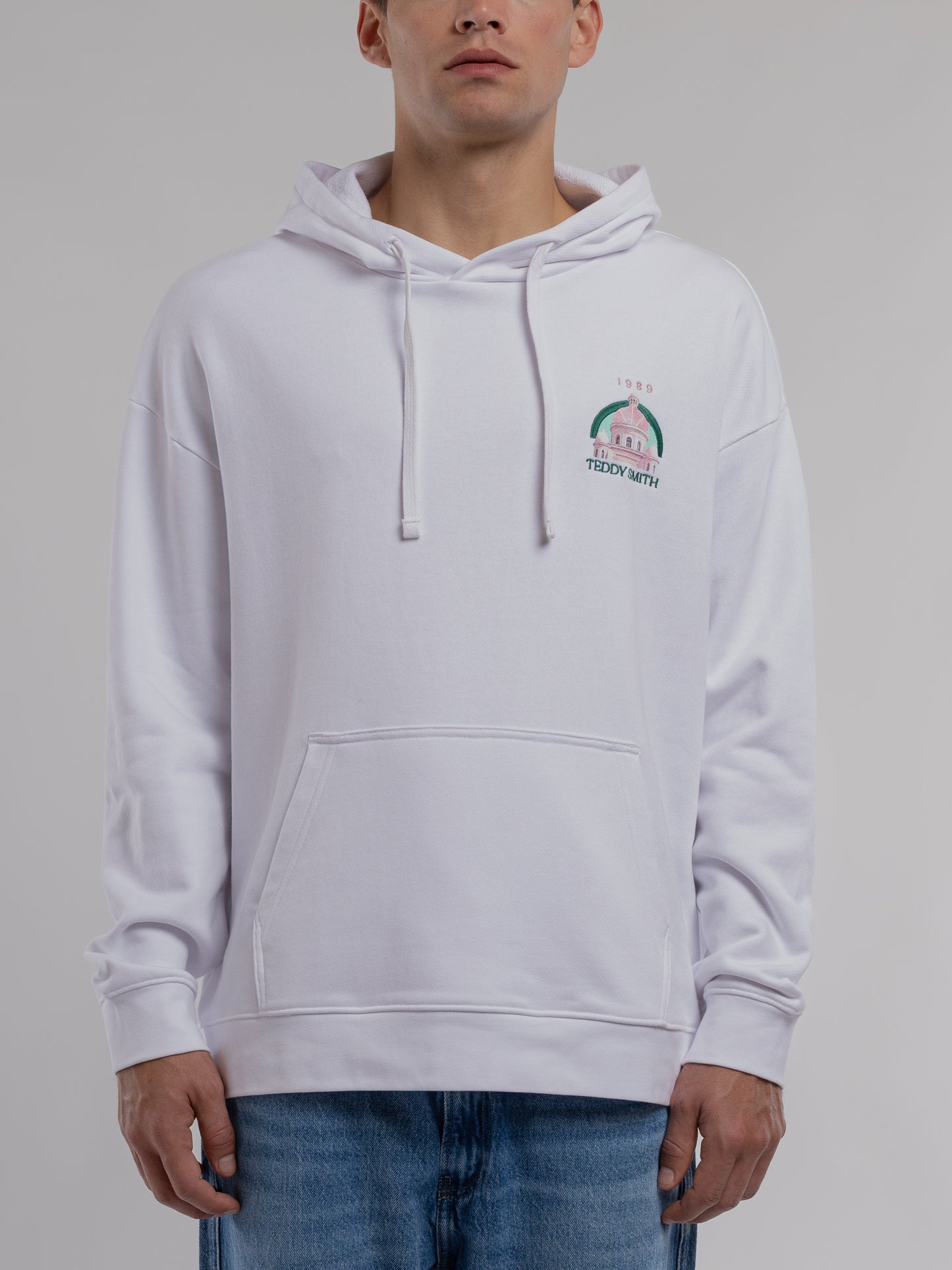 Sweat S-ANDREW HOODY BLANC - Teddy Smith