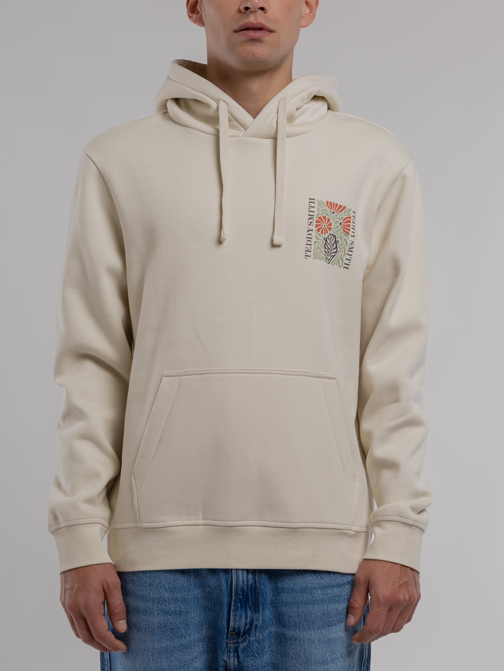 Sweat S-PANORAMA HOOD CREAM - Teddy Smith