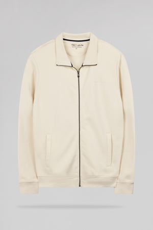 Gilet sweat zippé col montant G-NARKUS ZIP NATUREL - Teddy Smith