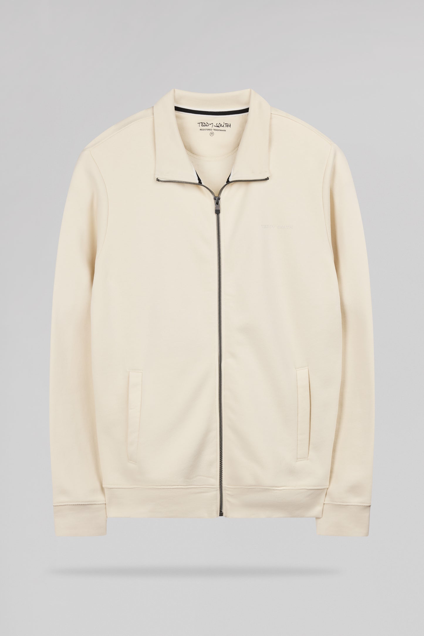 Gilet sweat zippé col montant G-NARKUS ZIP NATUREL - Teddy Smith