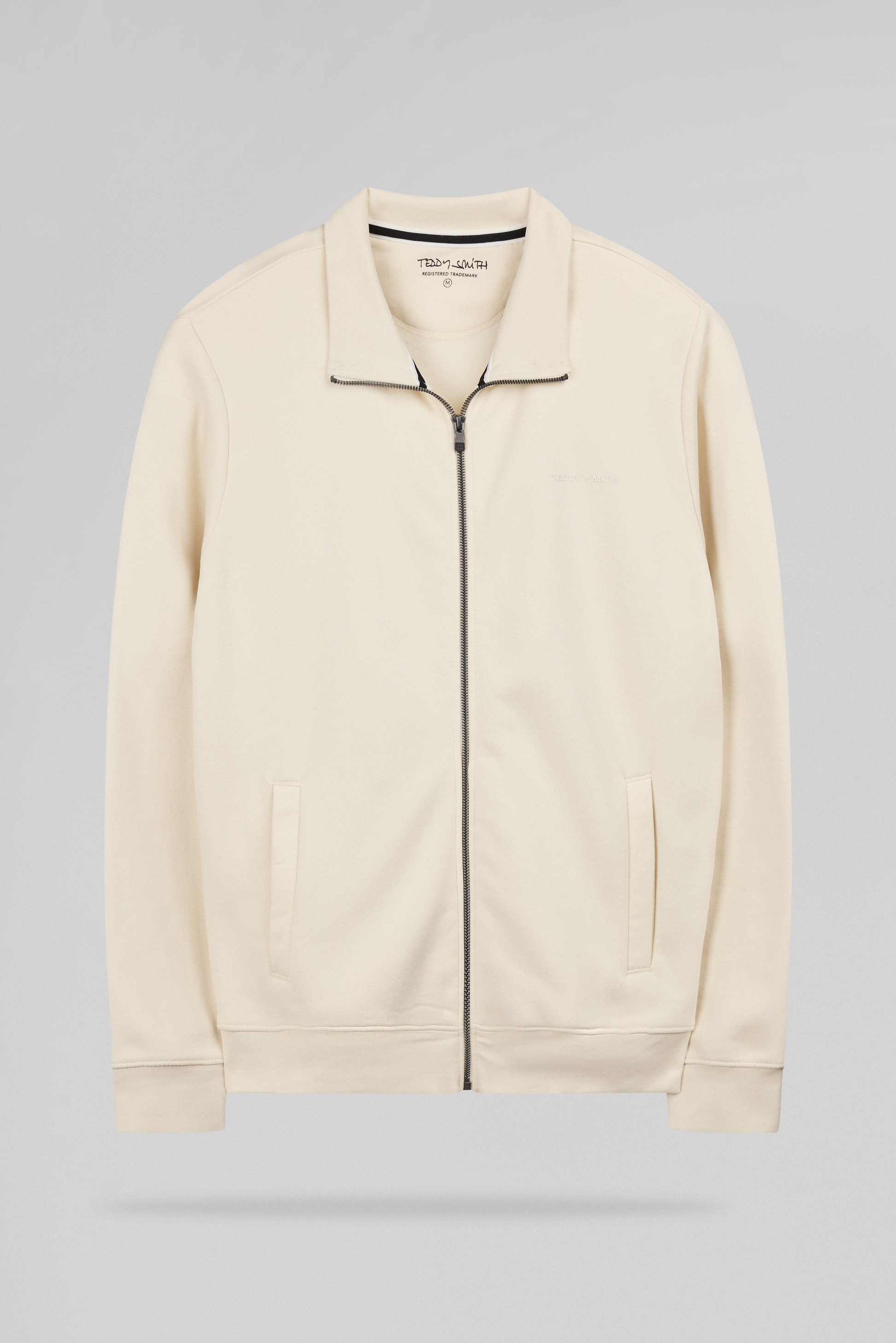 Gilet sweat zippé col montant G-NARKUS ZIP NATUREL - Teddy Smith