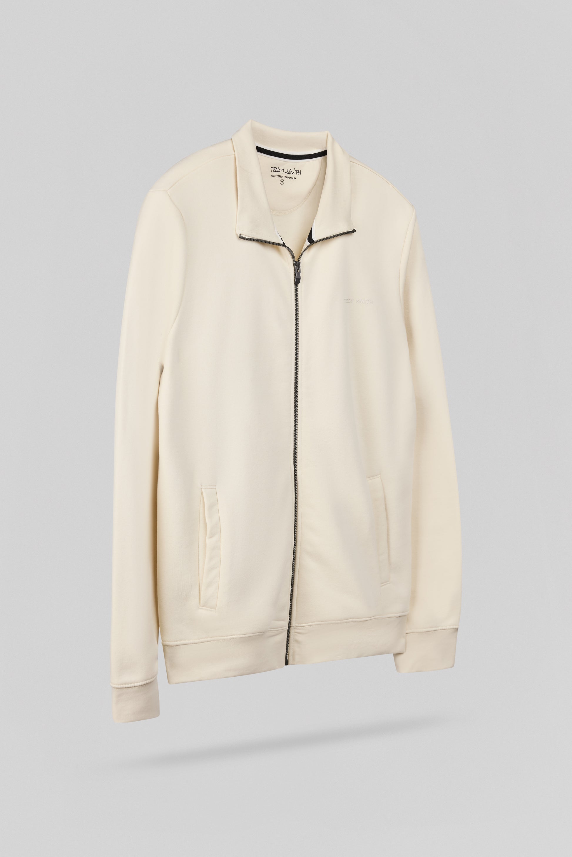 Gilet sweat zippé col montant G-NARKUS ZIP NATUREL - Teddy Smith