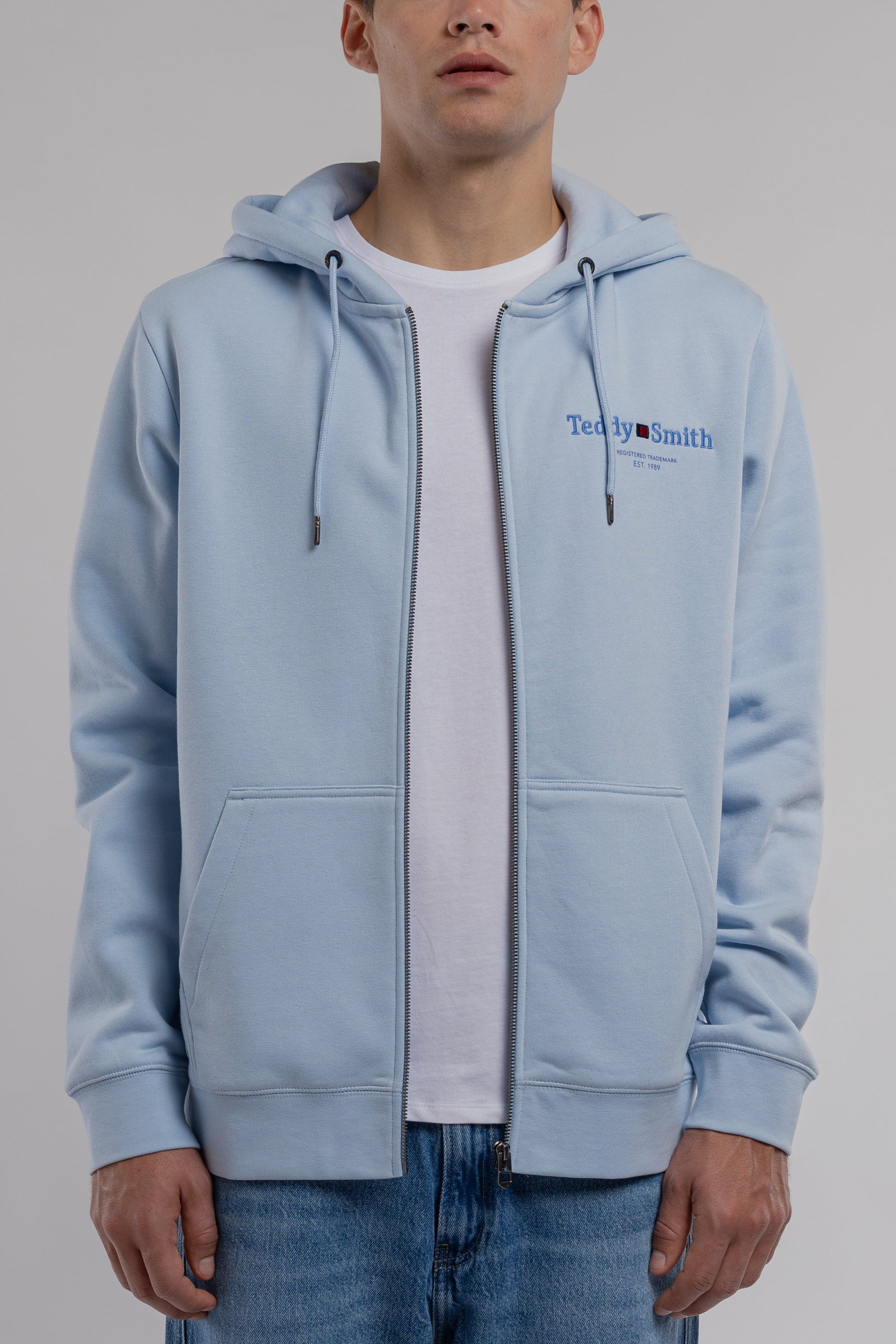 Gilet GICLASS JIM HZ PASTEL BLUE - Teddy Smith