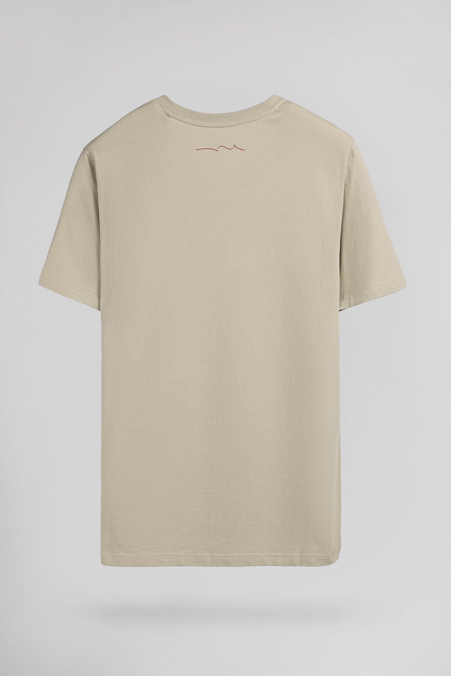 T-shirt col V TAWAX 2 MC SOFT GREGE - Teddy Smith