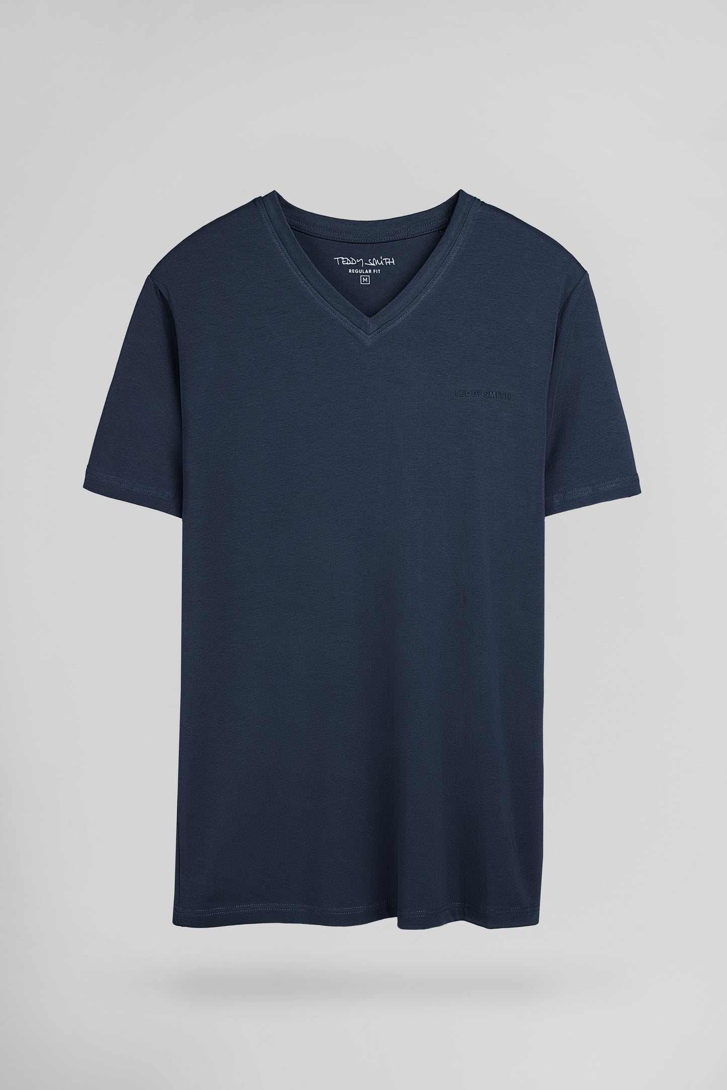 T-shirt col V TAWAX 2 MC TOTAL NAVY - Teddy Smith