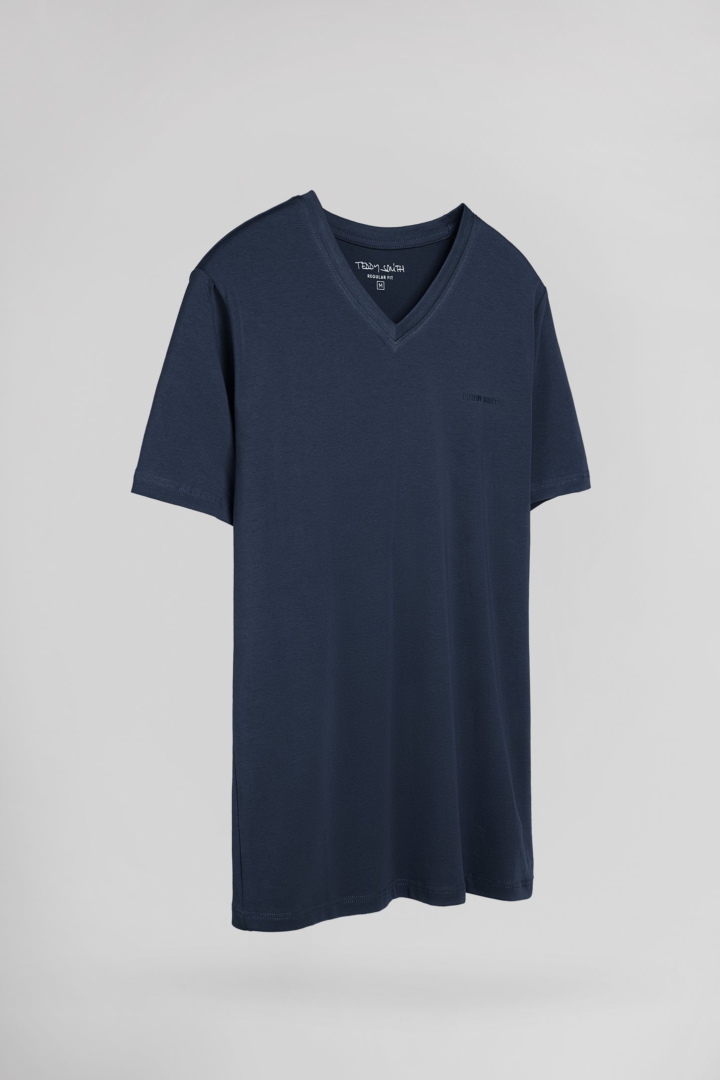 T-shirt col V TAWAX 2 MC TOTAL NAVY - Teddy Smith