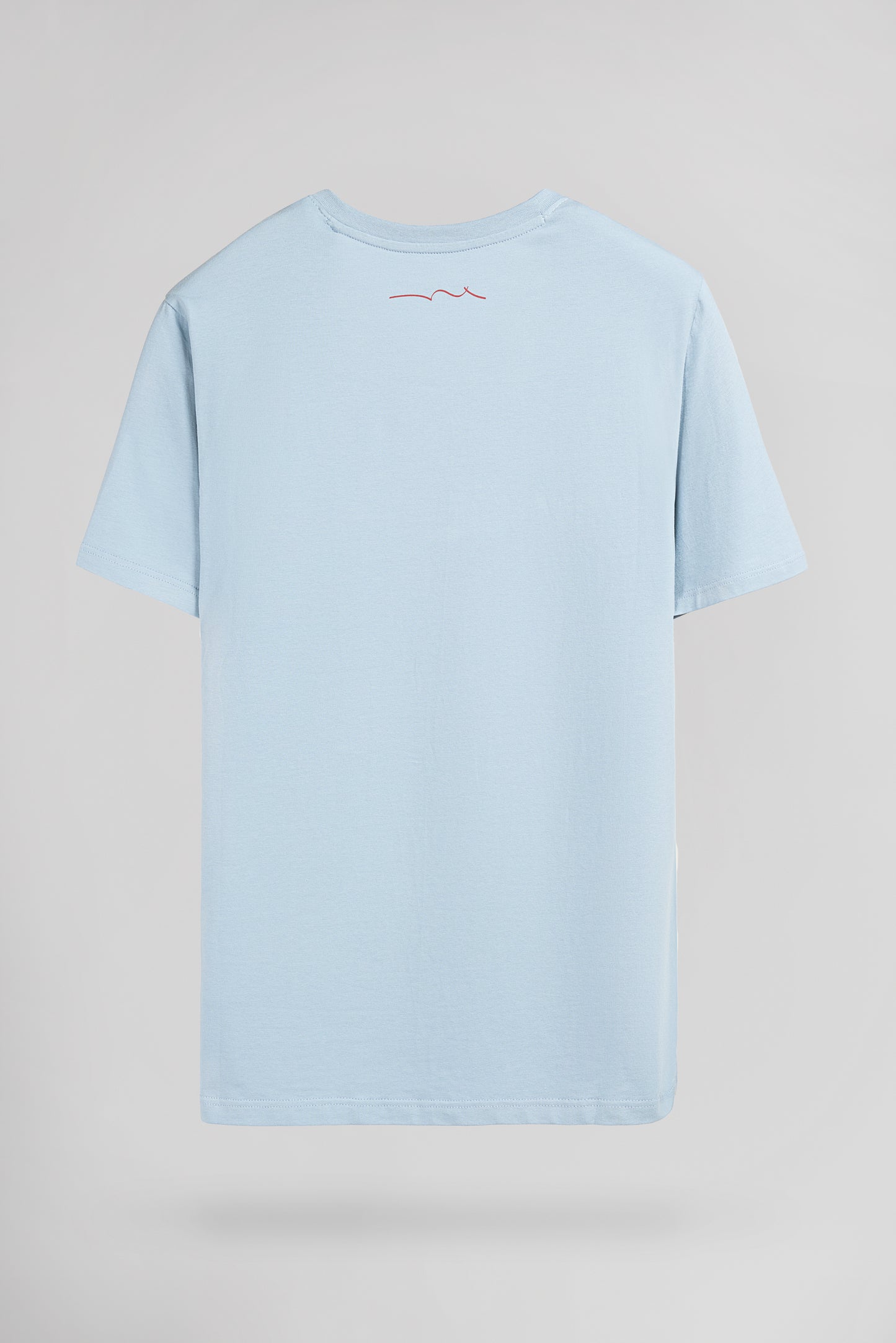 T-shirt col V TAWAX 2 MC PASTEL BLUE - Teddy Smith