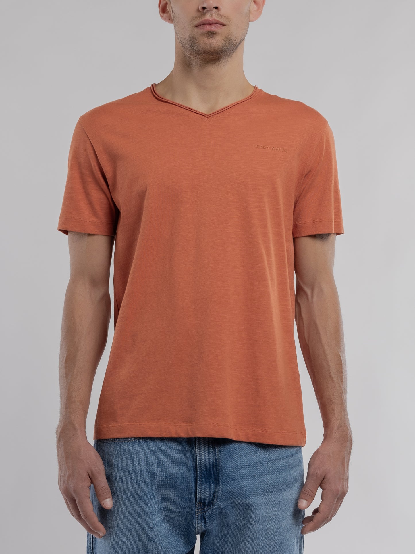 T-shirt T-GILDAS MC NORDIC RED - Teddy Smith