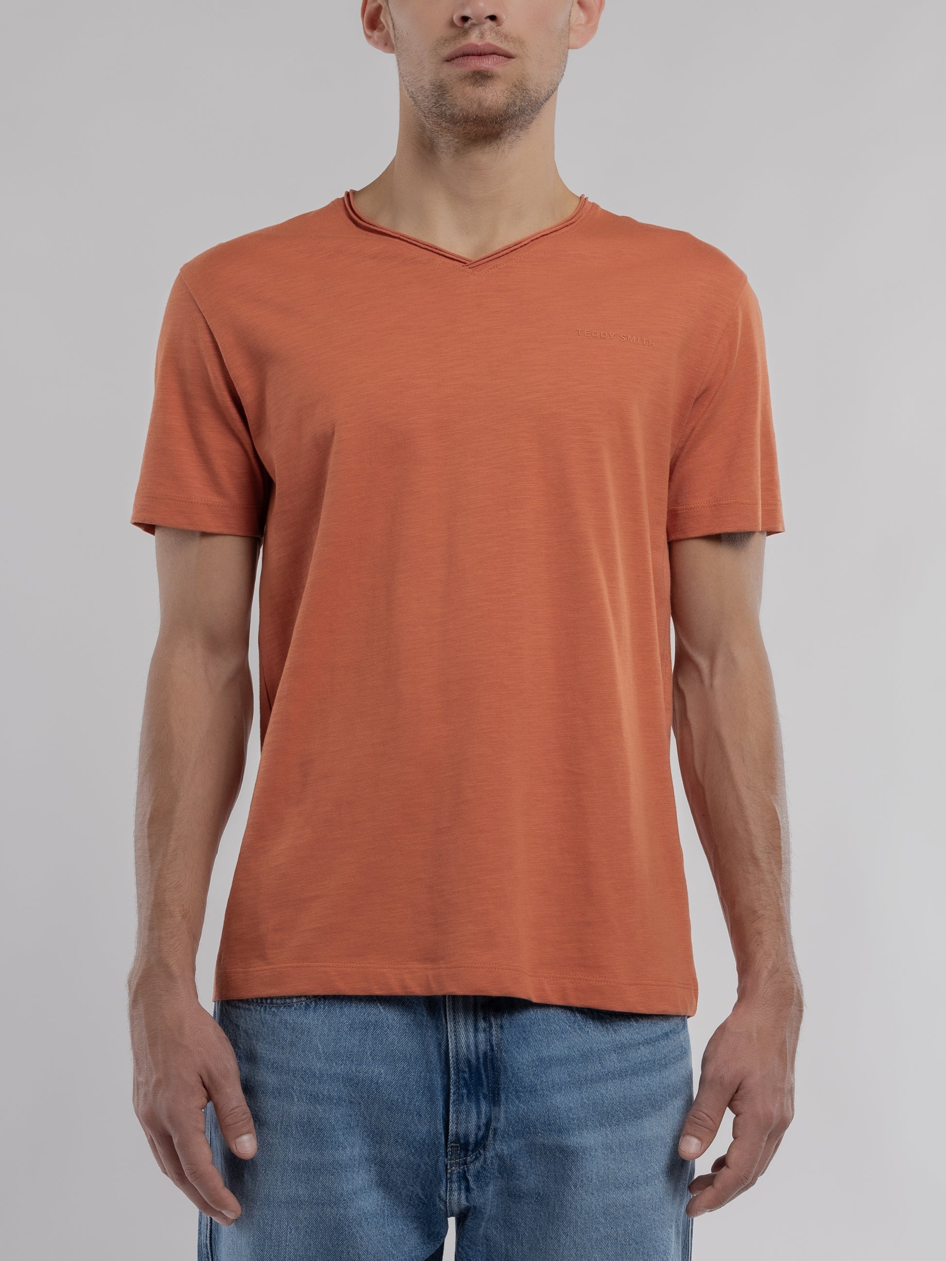 T-shirt T-GILDAS MC NORDIC RED - Teddy Smith