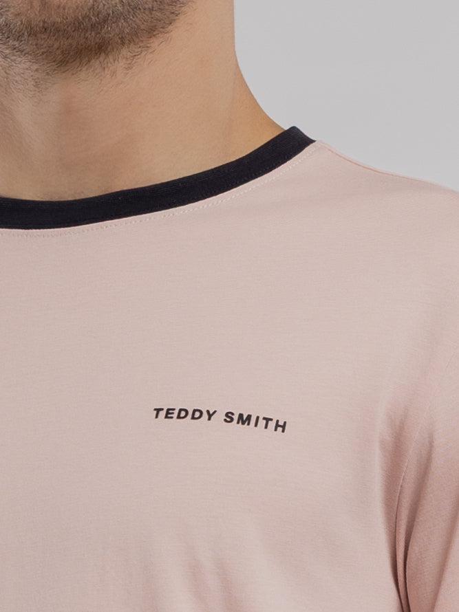 T-shirt THE-TEE 2 R MC ROSE PASTEL - Teddy Smith
