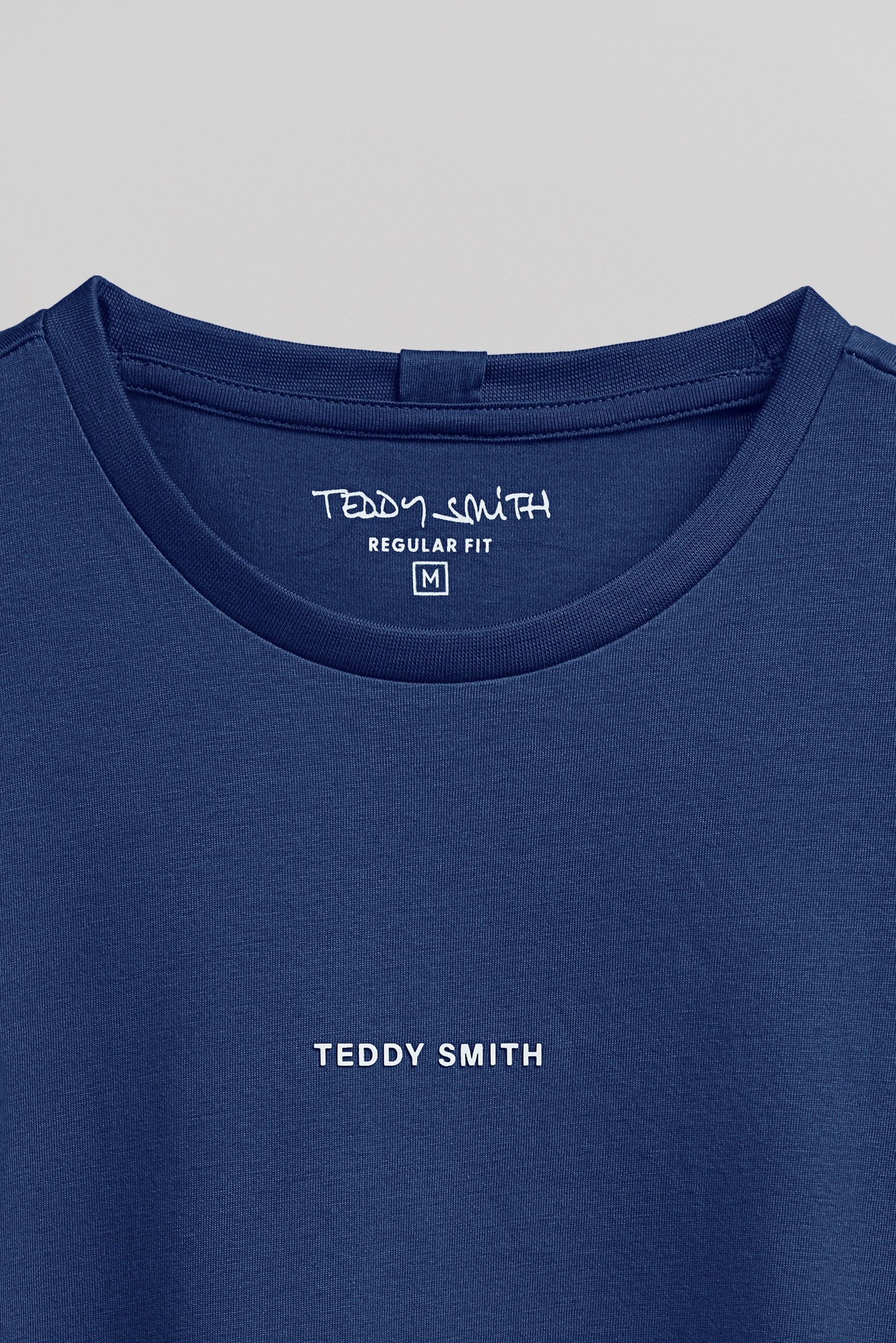 T-shirt col rond T-SOY 2 MC ESTATE BLUE - Teddy Smith