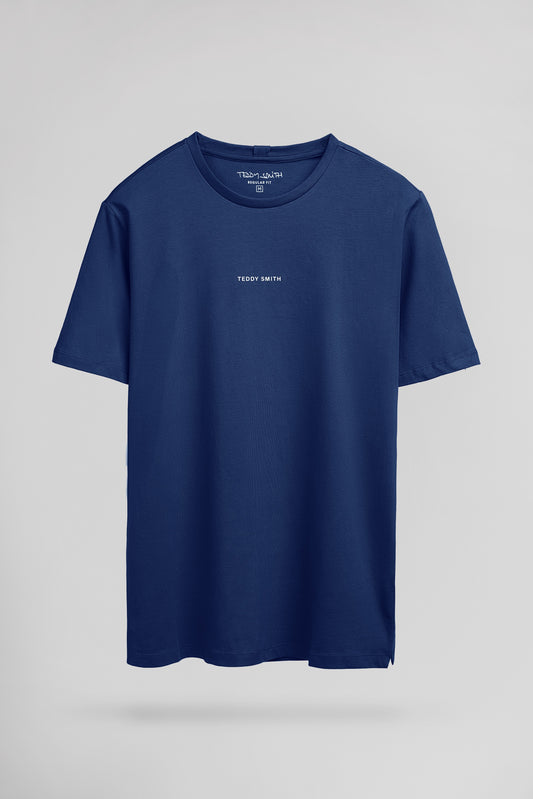 Achat T-shirt col rond T-SOY 2 MC ESTATE BLUE - Teddy Smith