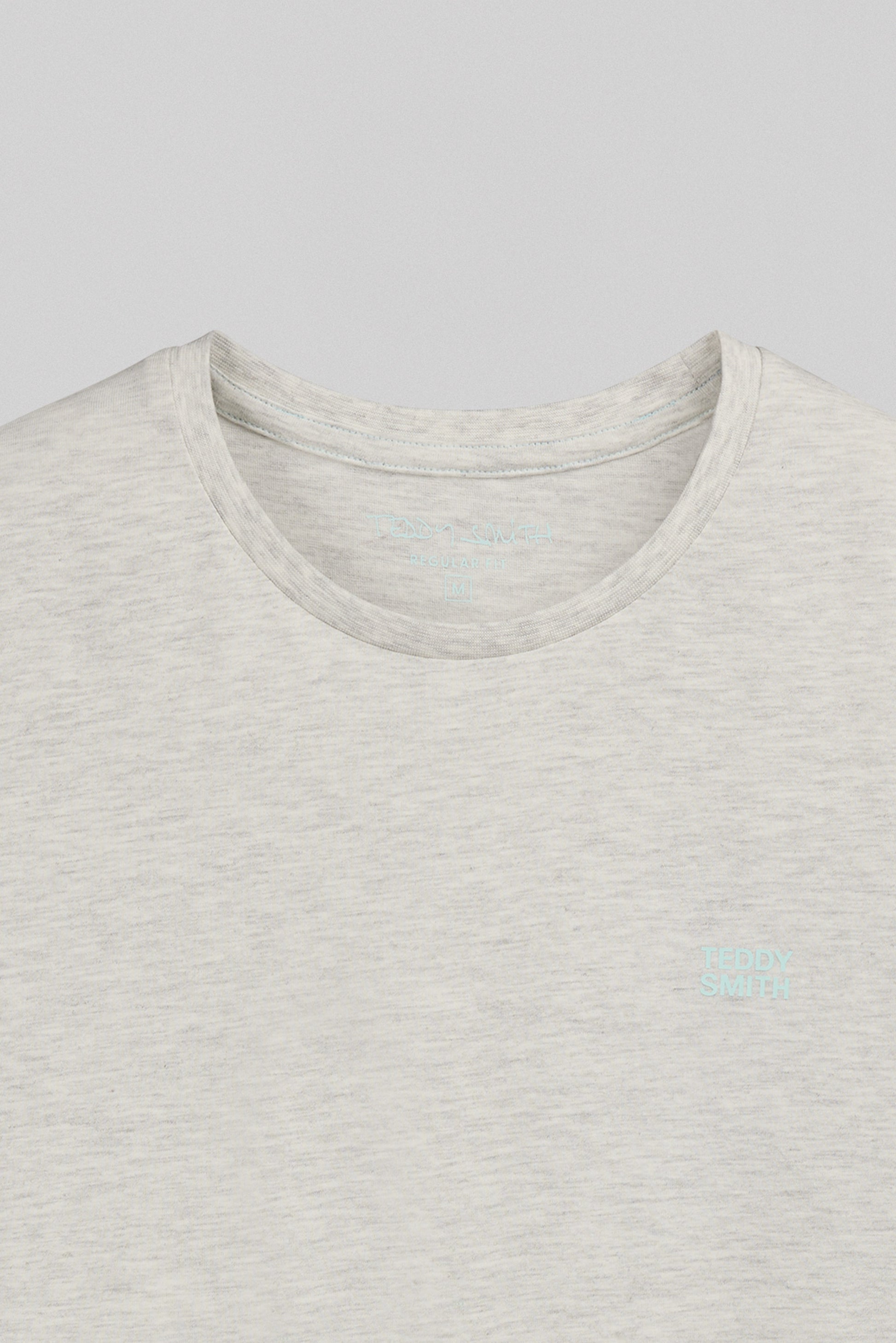T-shirt col rond THE TEE 1 MC BLANC IVOIRE CHINE - Teddy Smith