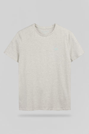 T-shirt col rond THE TEE 1 MC BLANC IVOIRE CHINE - Teddy Smith