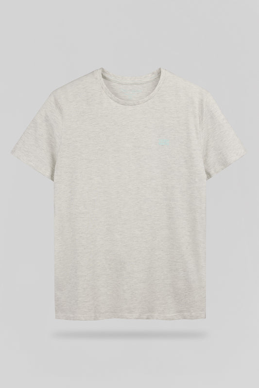 Achat T-shirt col rond THE TEE 1 MC BLANC IVOIRE CHINE - Teddy Smith